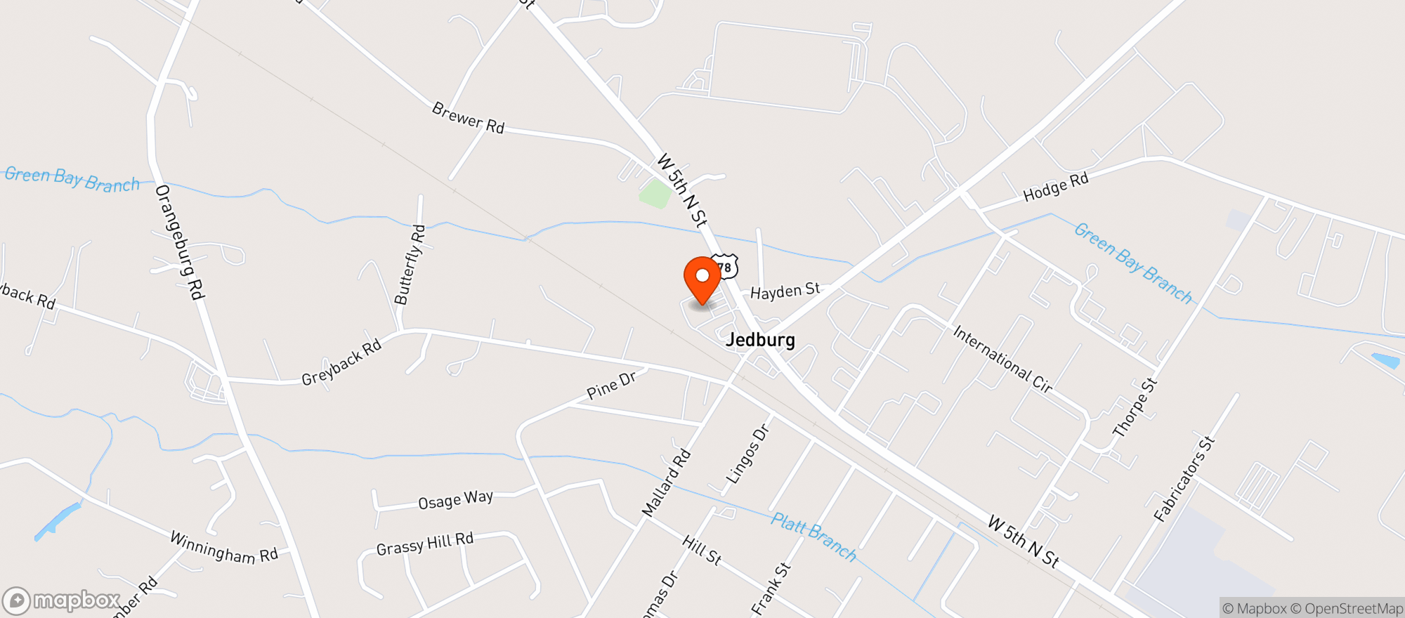 Map showing Food Lion #2247