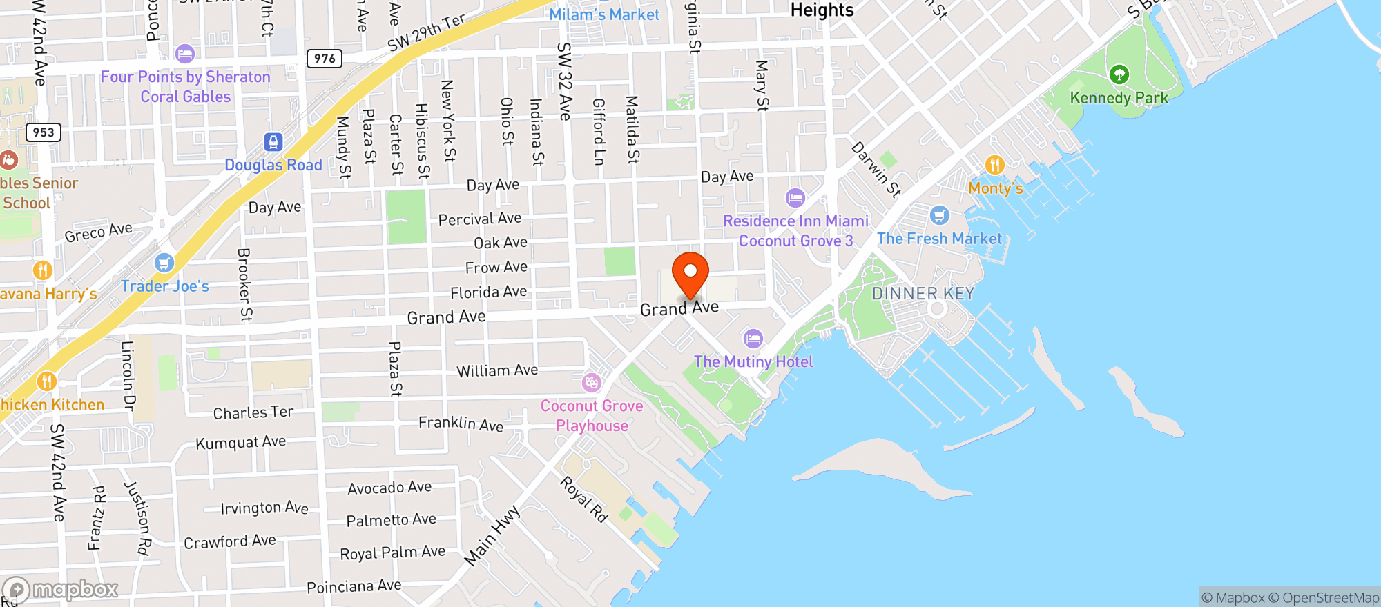 Map showing Planta Queen