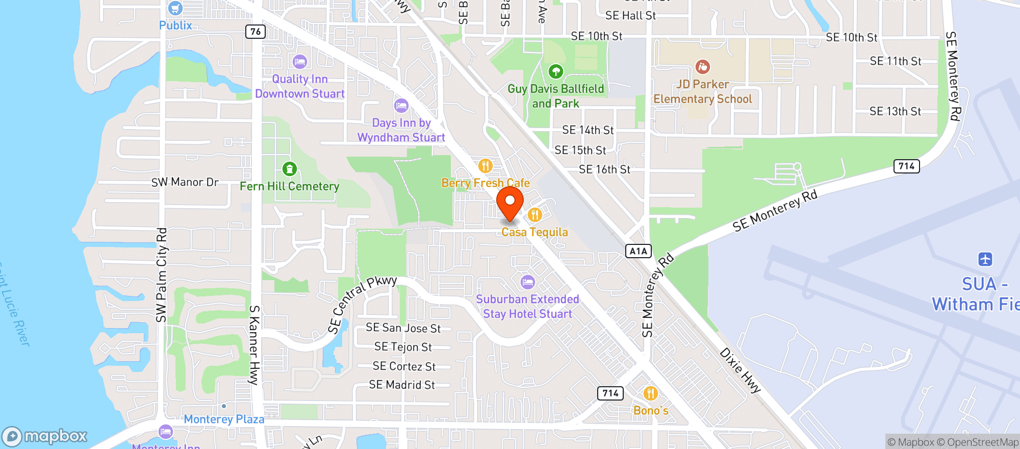 Map showing Ocean Republic Brewing