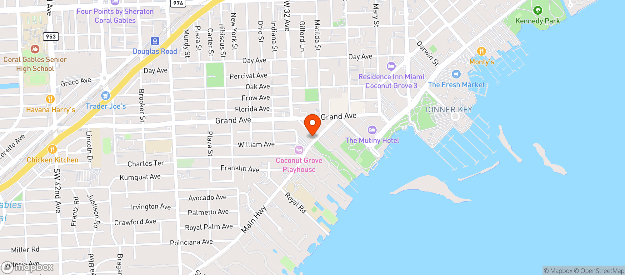 Map showing Greenstreet Caf