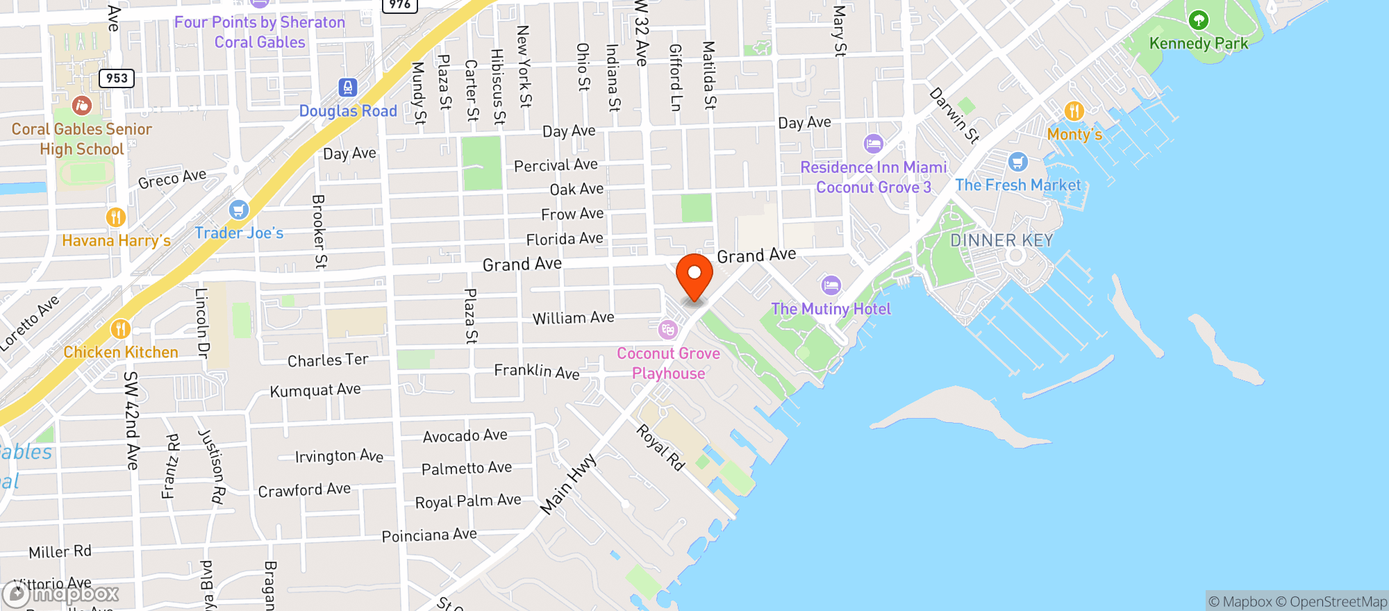 Map showing Level 6 Rooftop