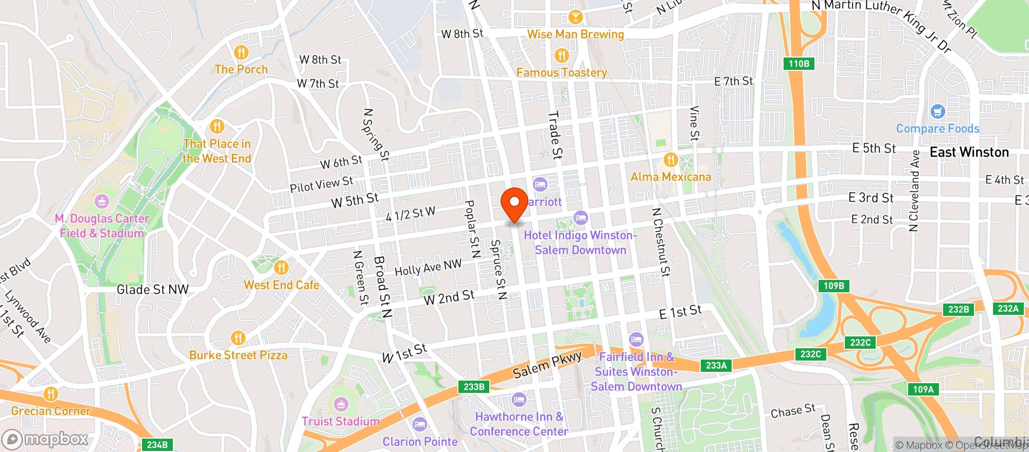 Map showing The Wrong Number