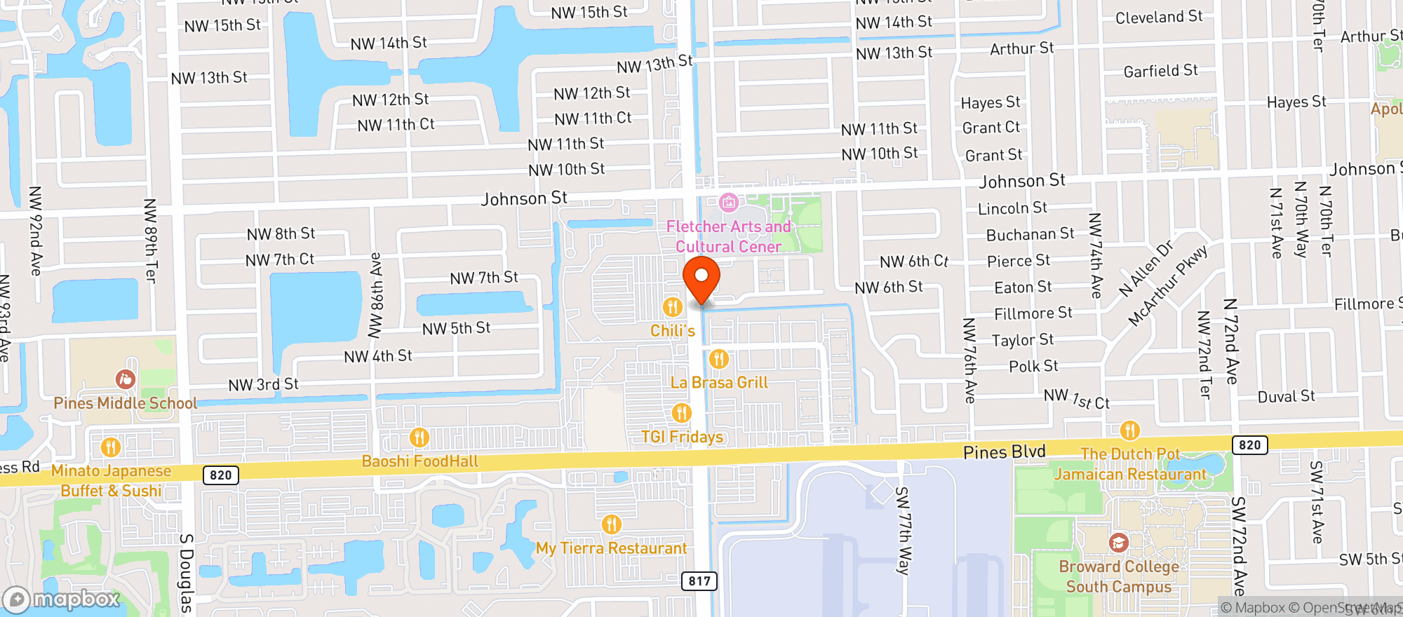 Map showing Gnc