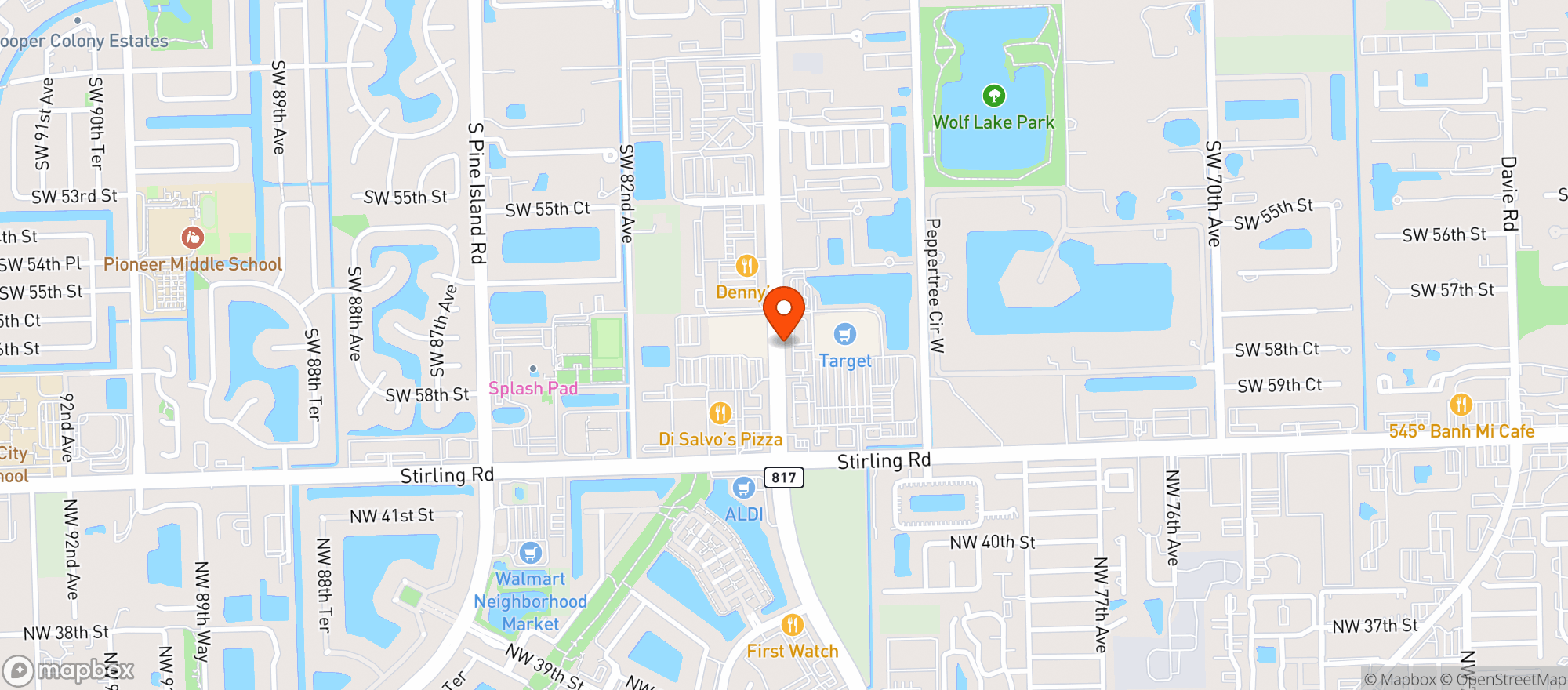 Map showing The Drip