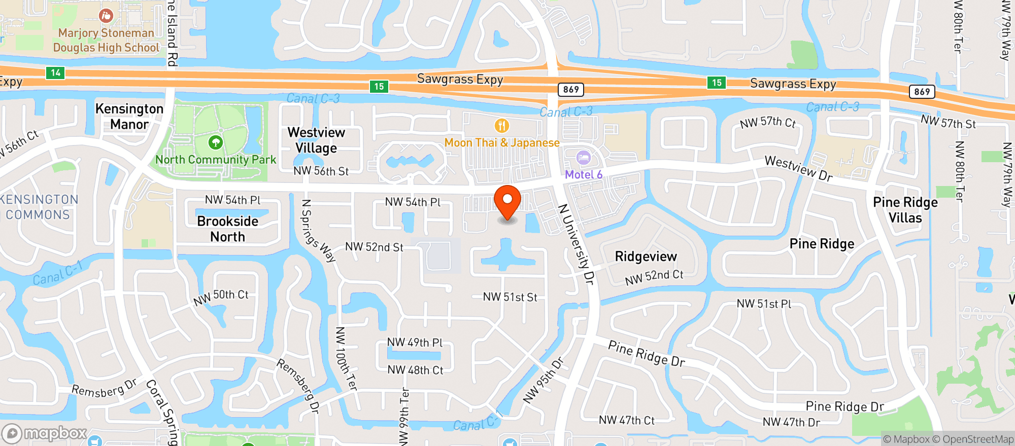 Map showing Target