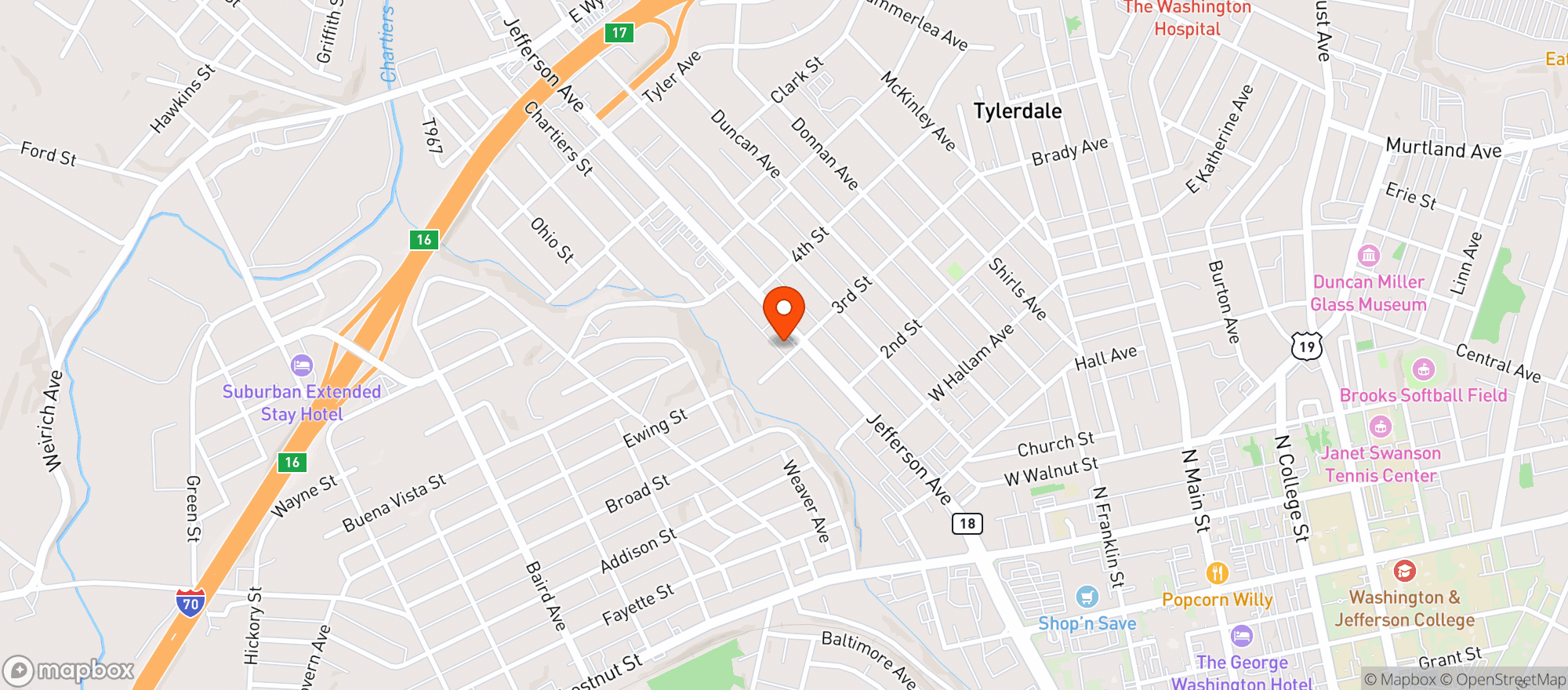 Map showing Mister B S Mercer Rd
