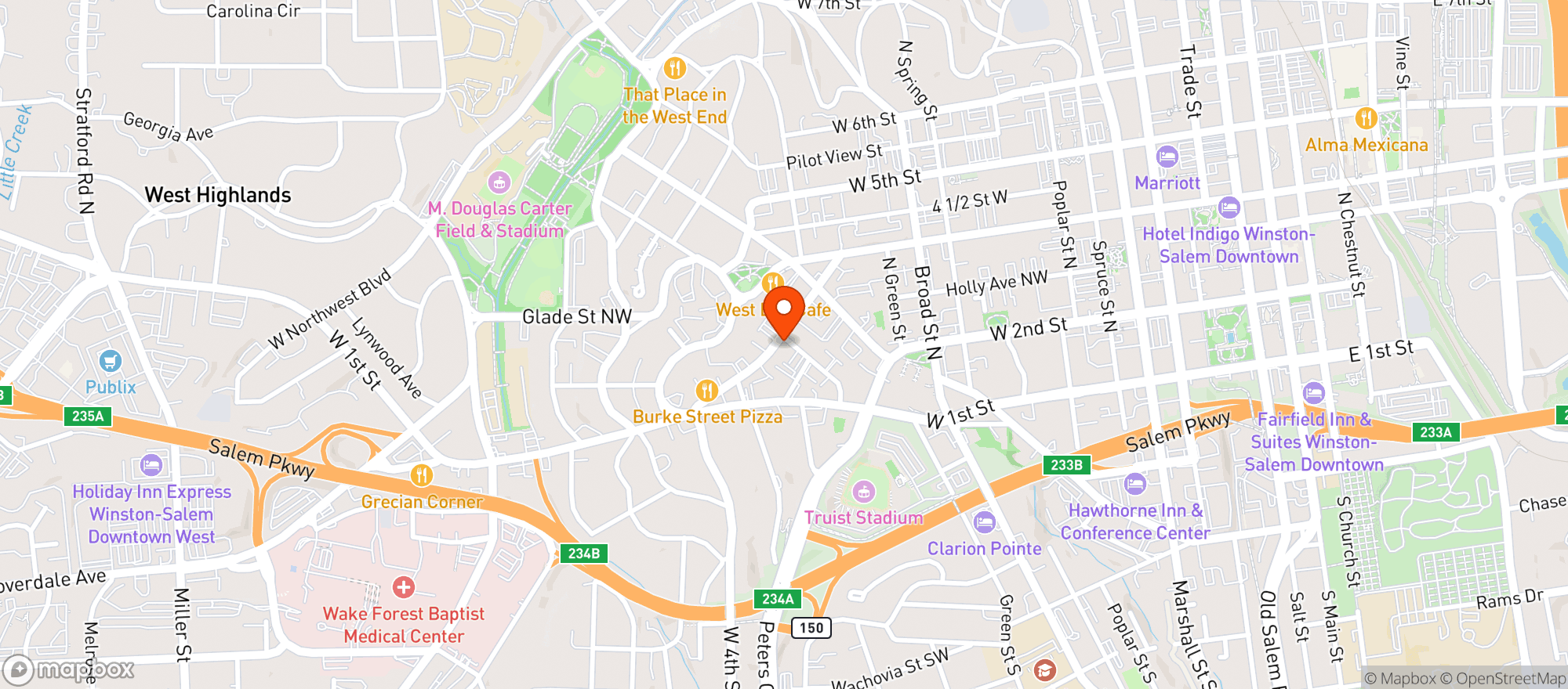Map showing Vintage Sofa Bar