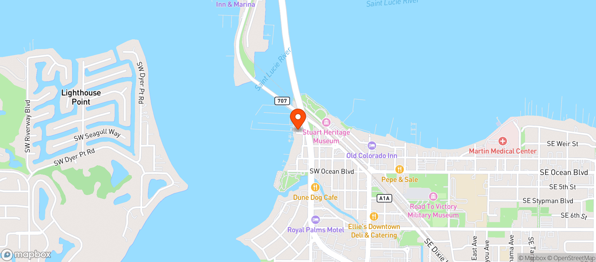 Map showing Sailors Return