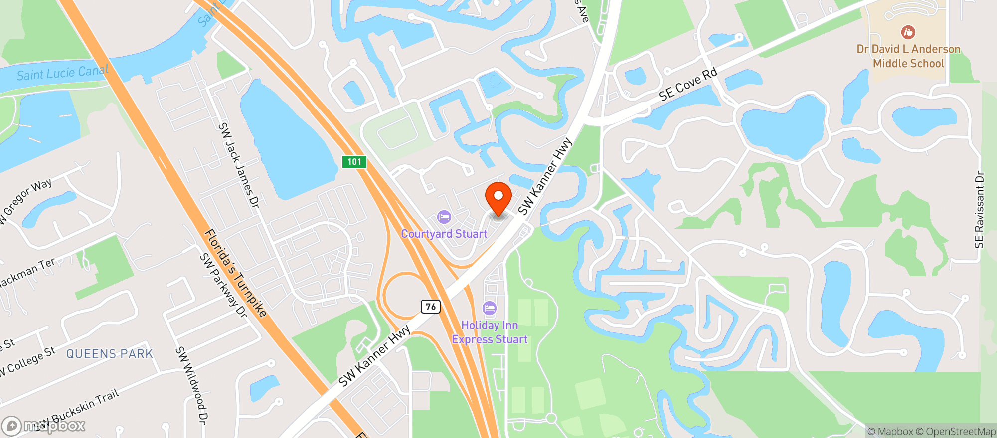 Map showing Chevron - Stuart