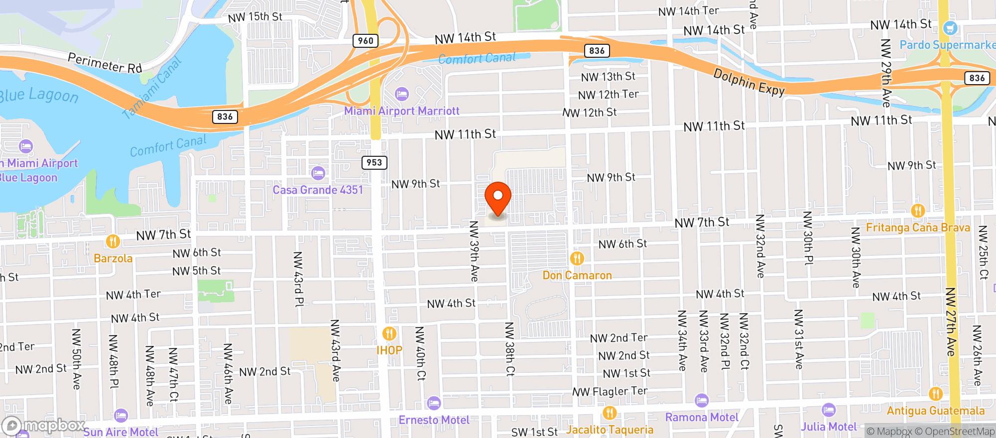 Map showing Target