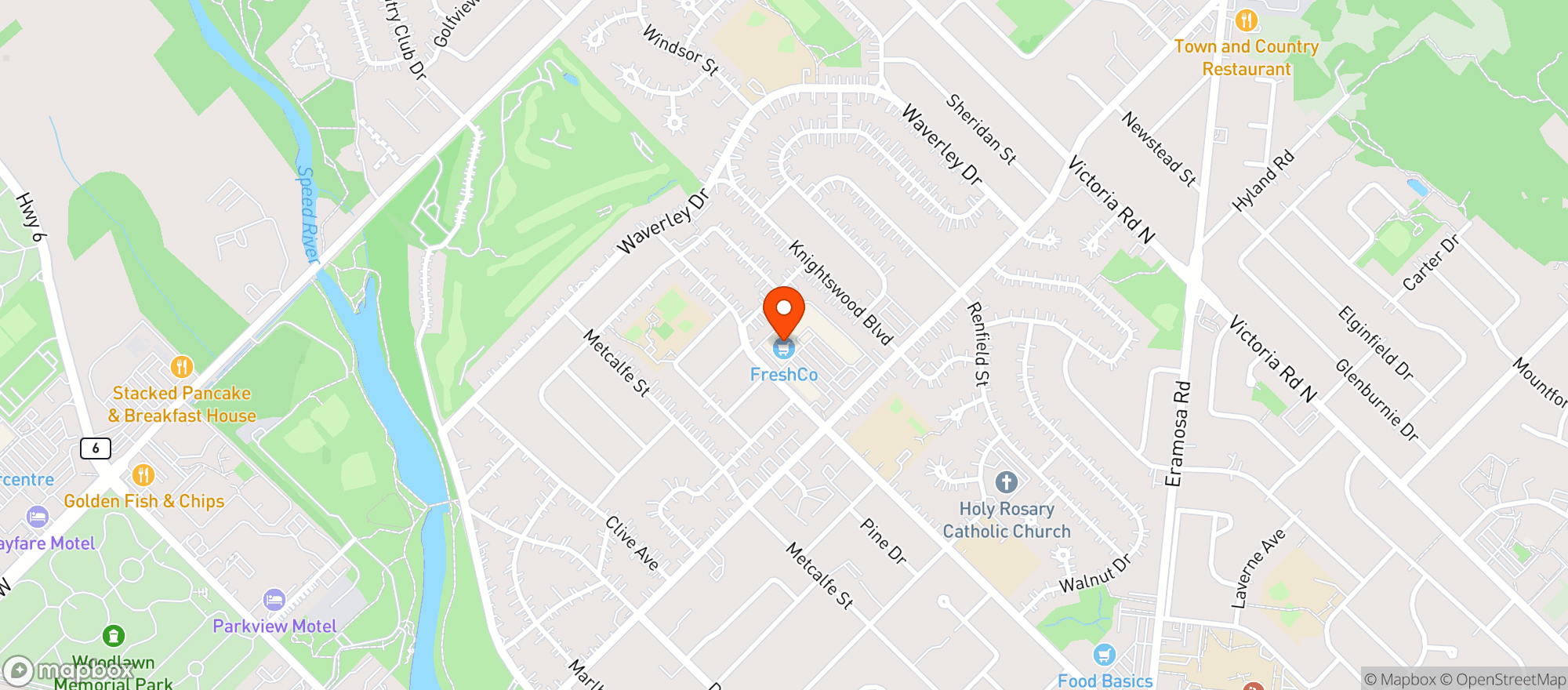 Map showing Freshco #3847
