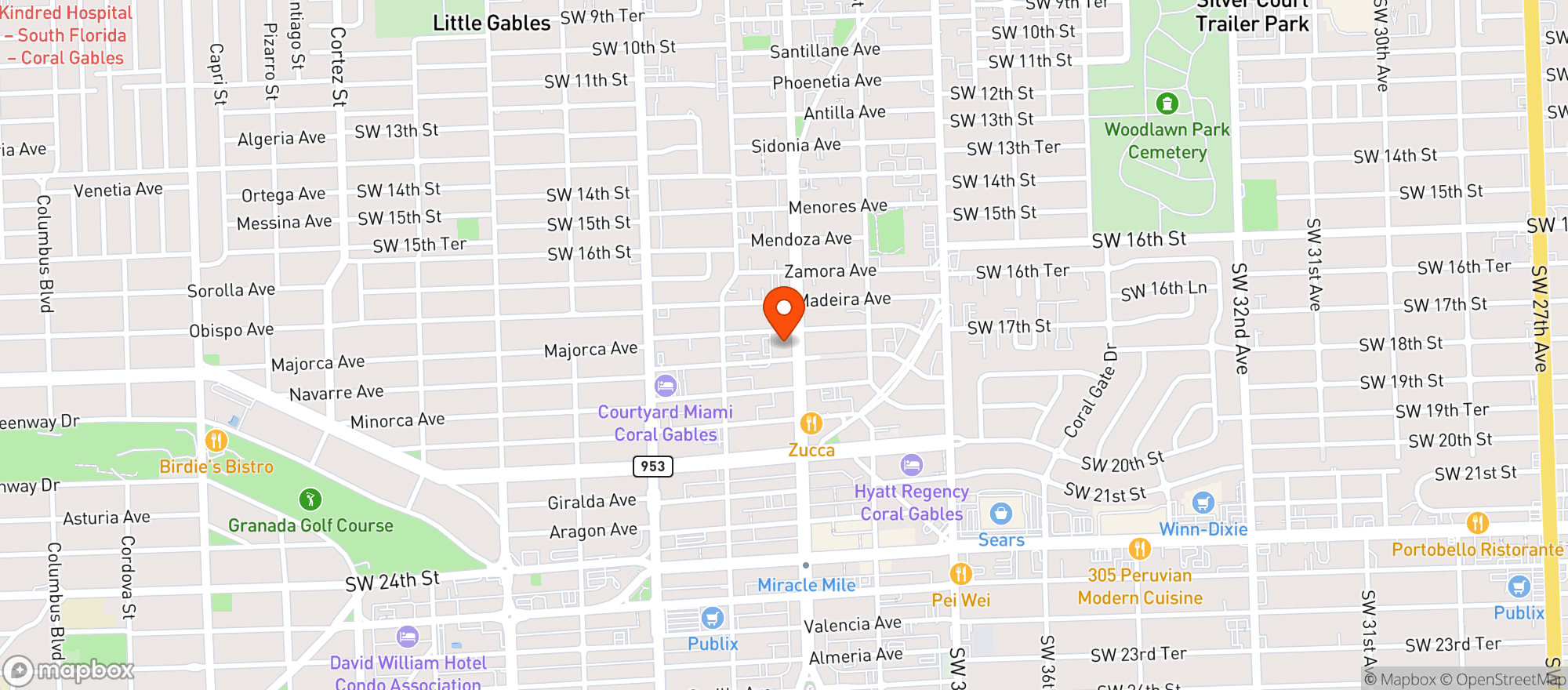 Map showing Target