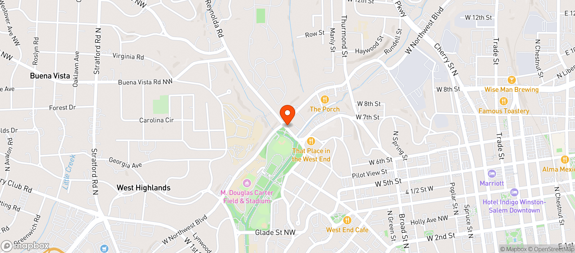 Map showing Westend Opera House
