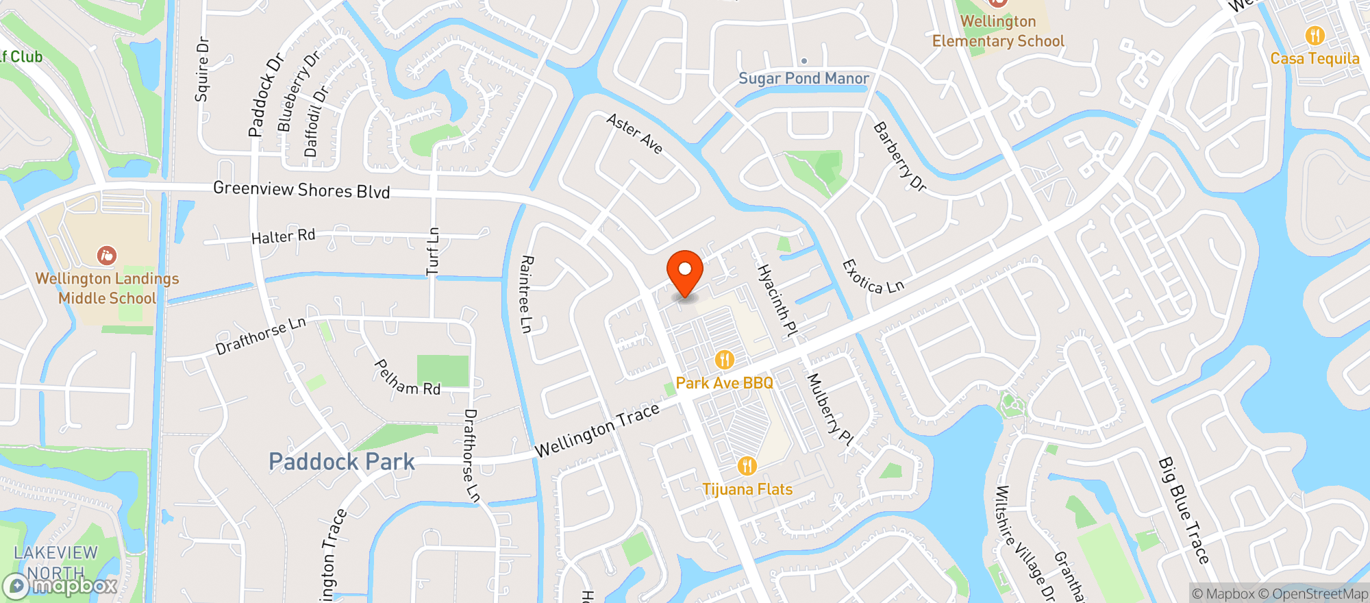 Map showing Jo Jos Raw Bar & Grill
