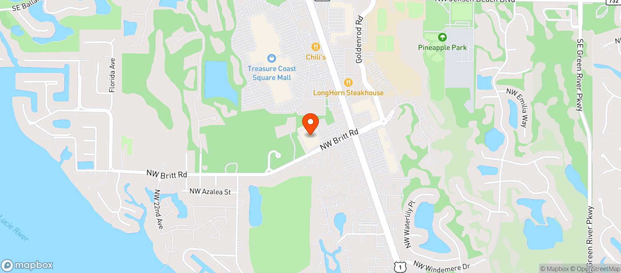 Map showing Target