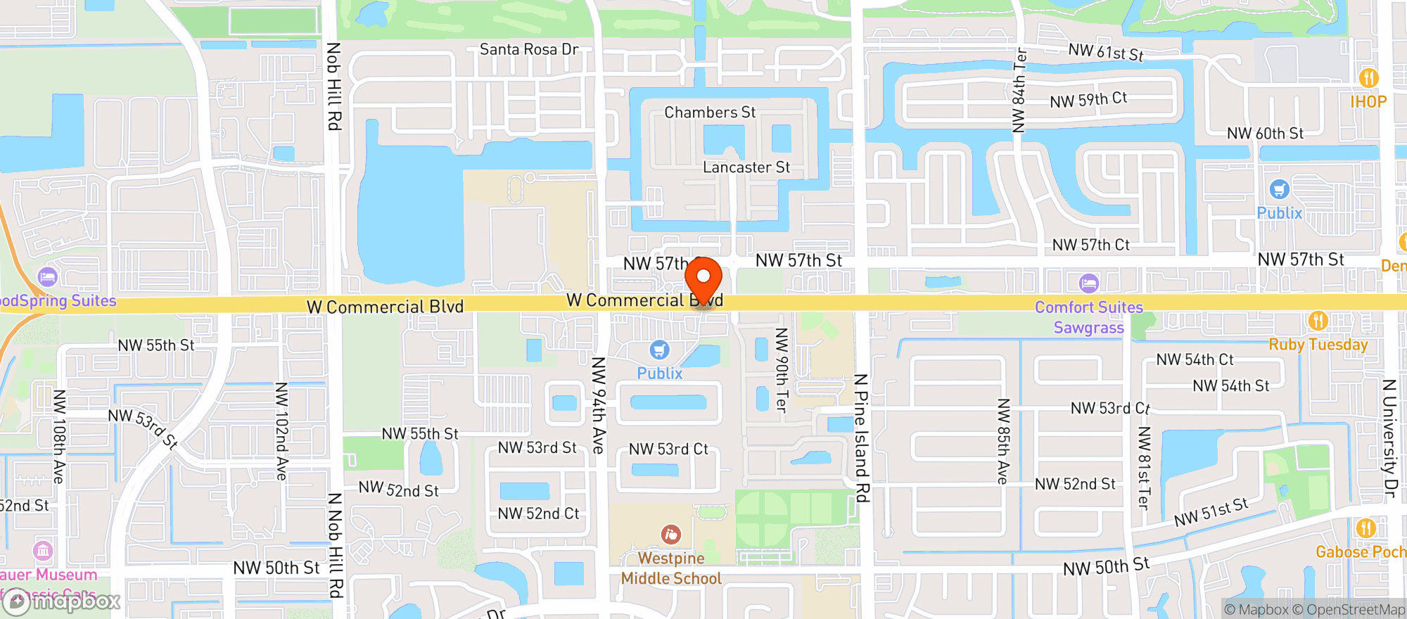 Map showing Mile High smoke & Vape Shop