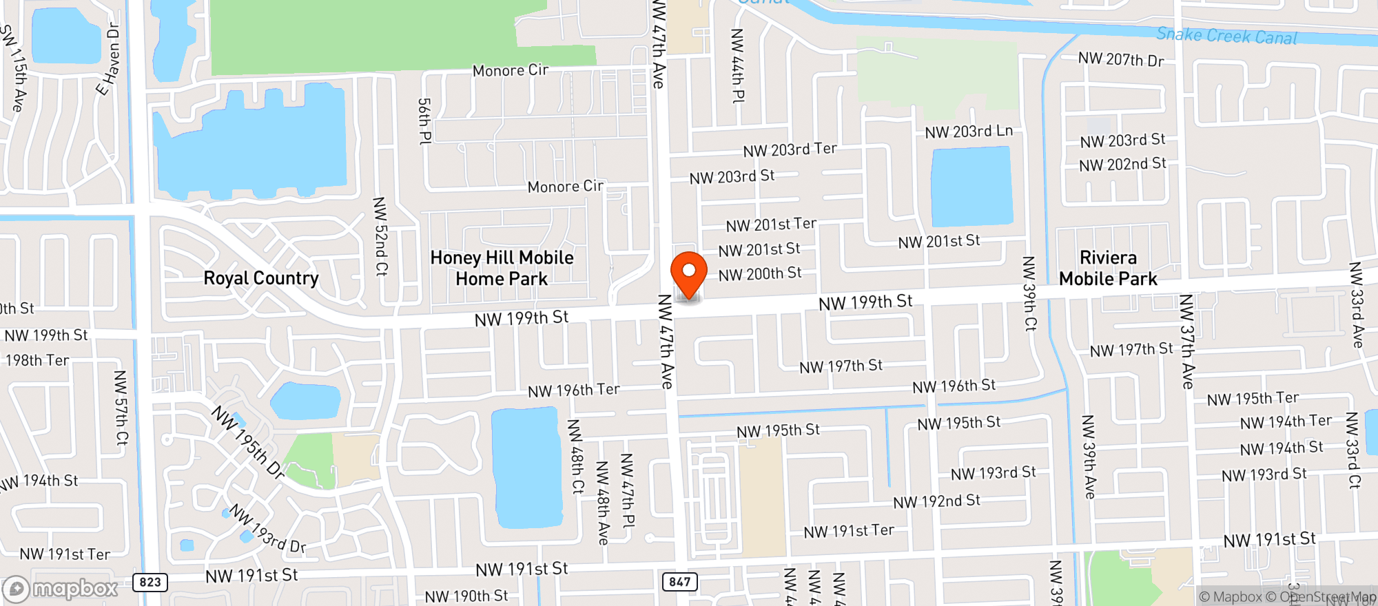 Map showing Presidente Supermarket