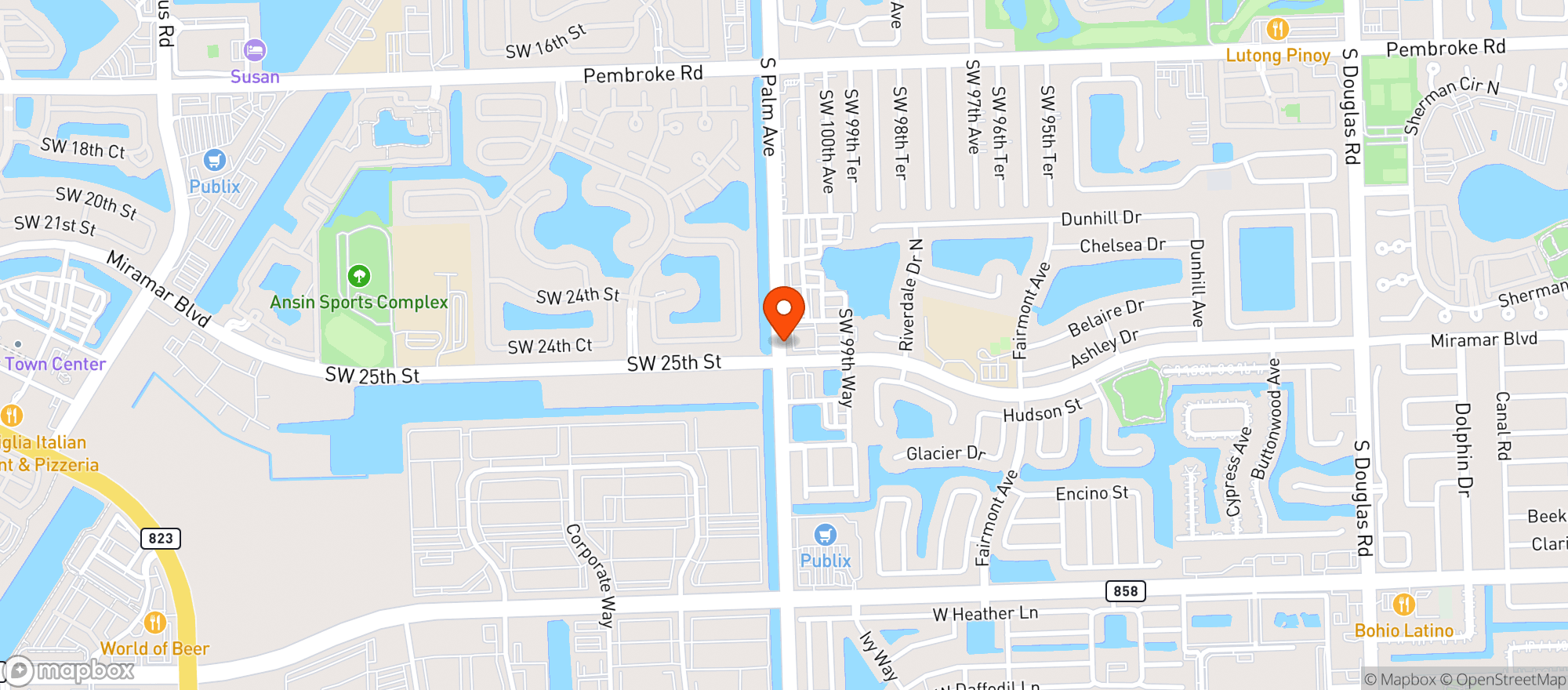 Map showing Forever Smoke Shop