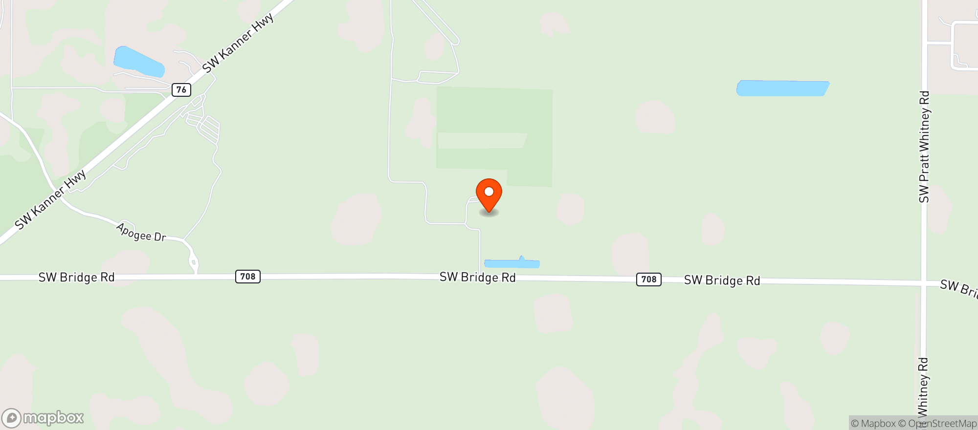 Map showing Apogee