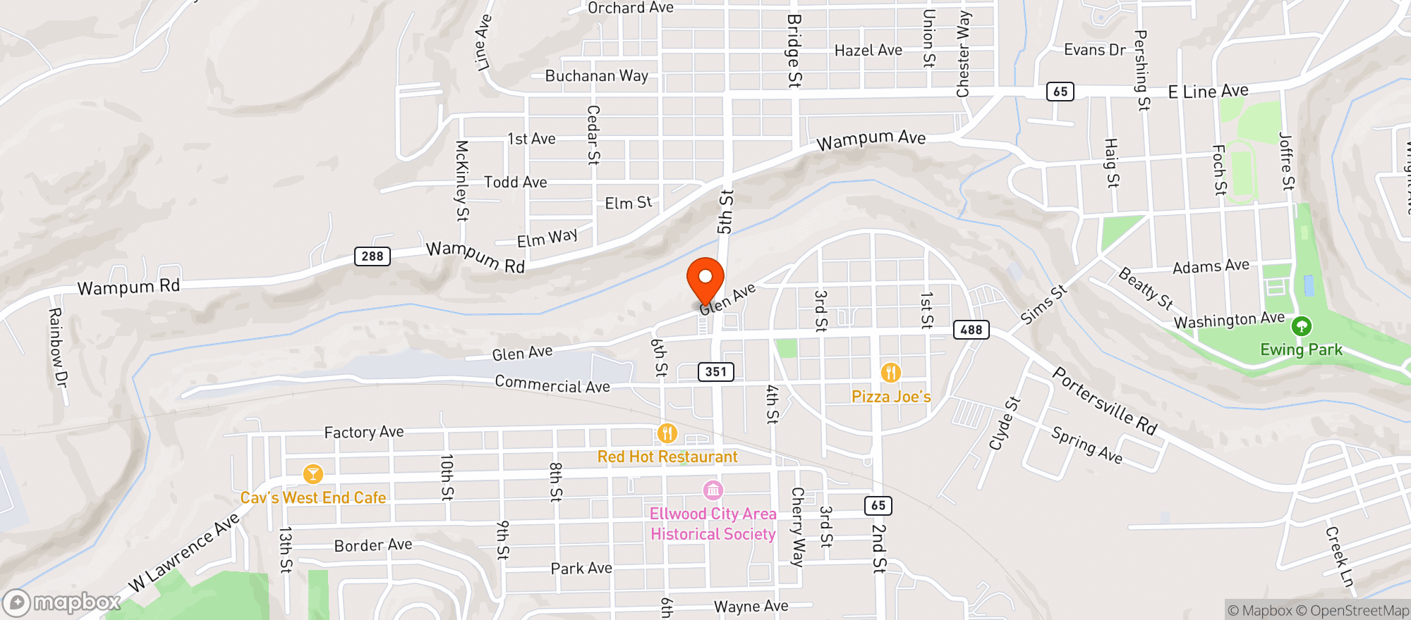 Map showing TONYS DIST.