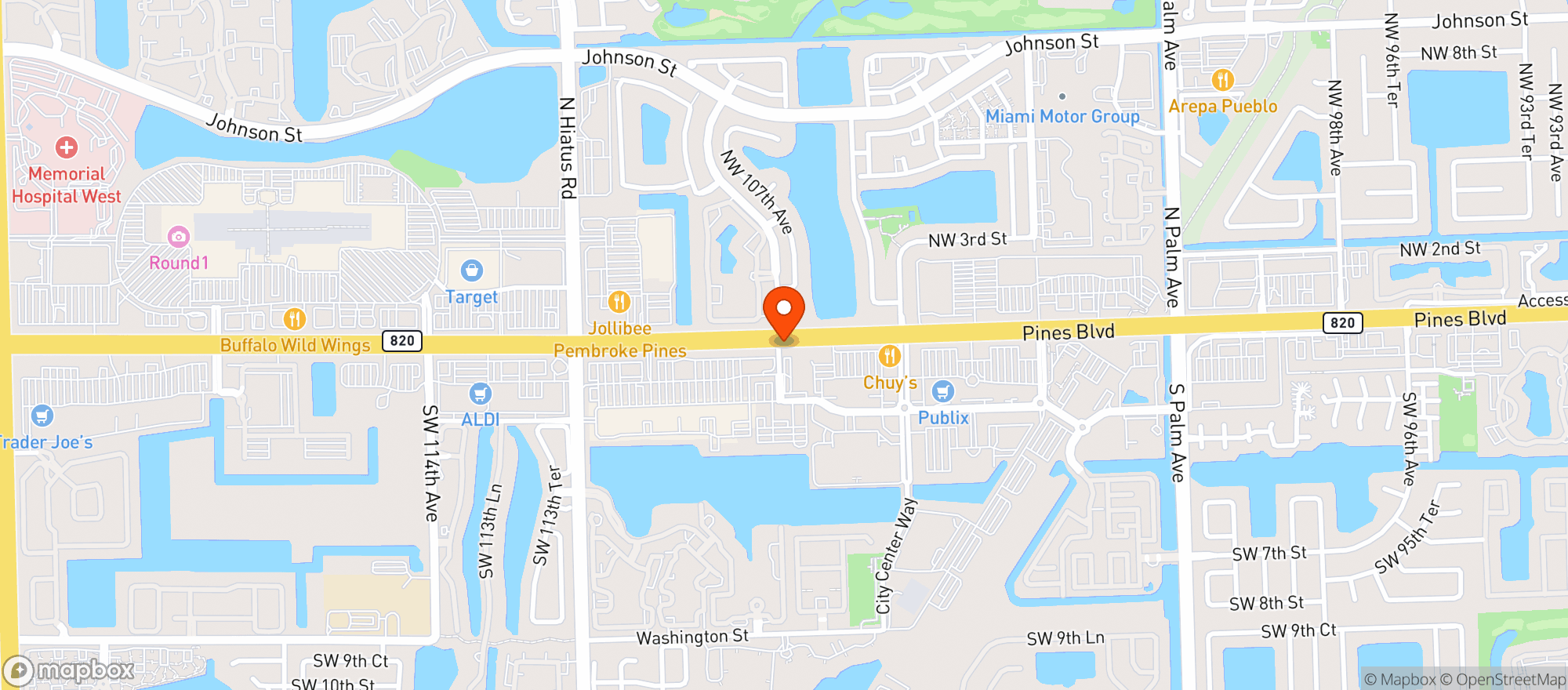 Map showing ABC Fine Wine & Spirits