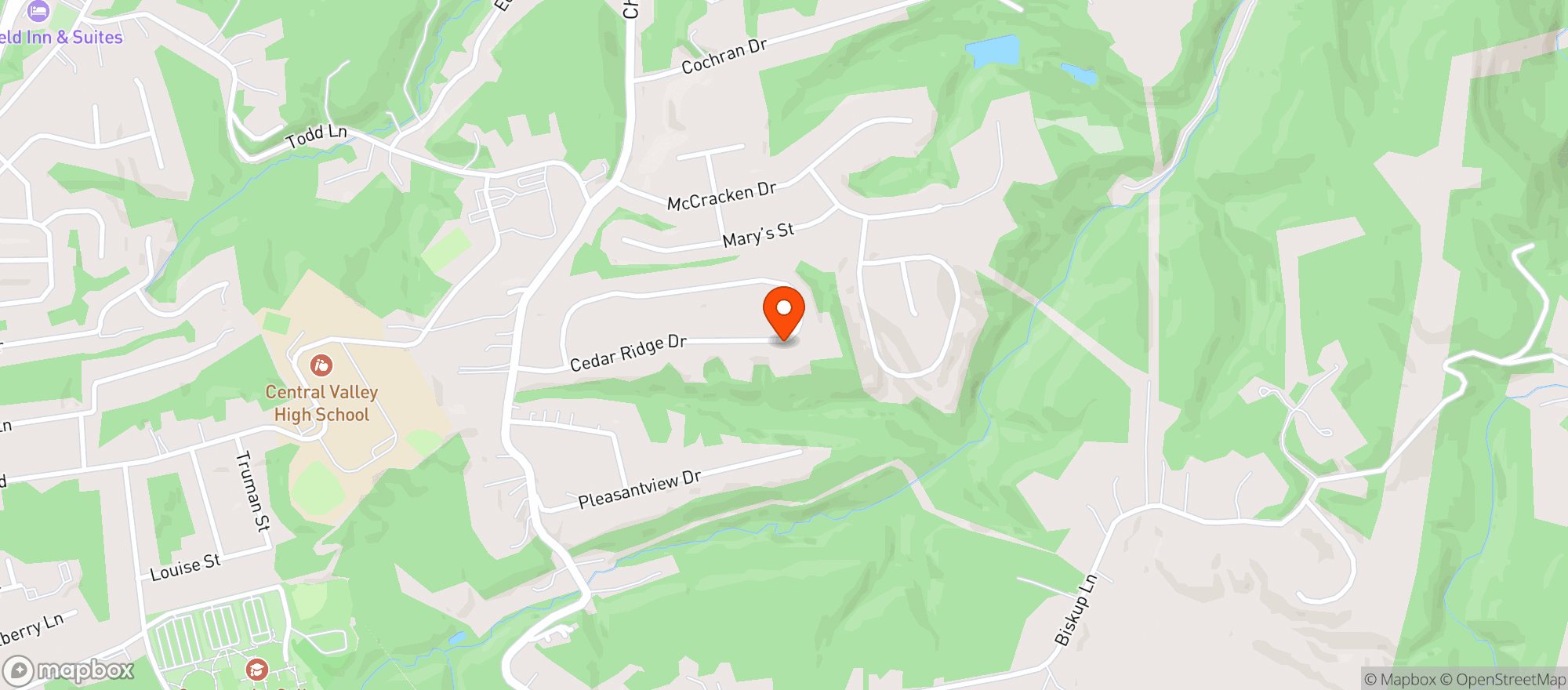 Map showing Relief & Recreation - CBD Store