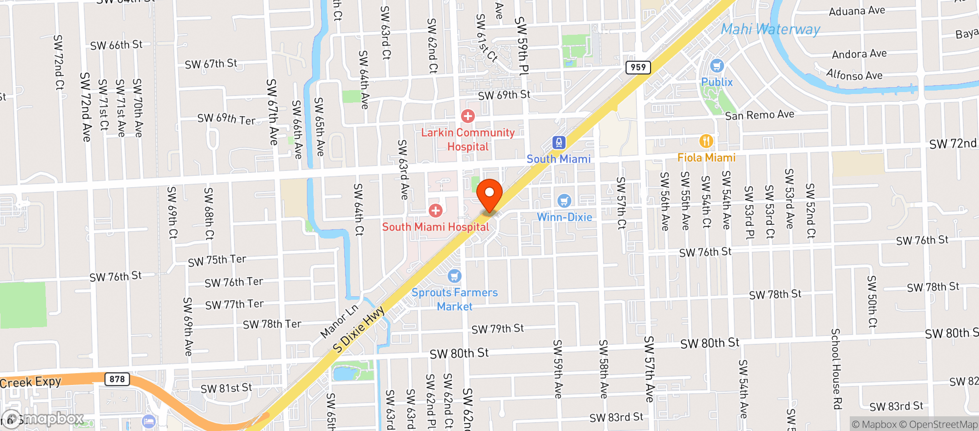 Map showing ARK SMOKE SHOP
