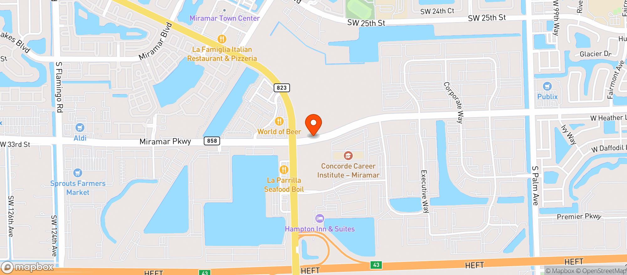 Map showing Big Daddys Liquors #0700340209
