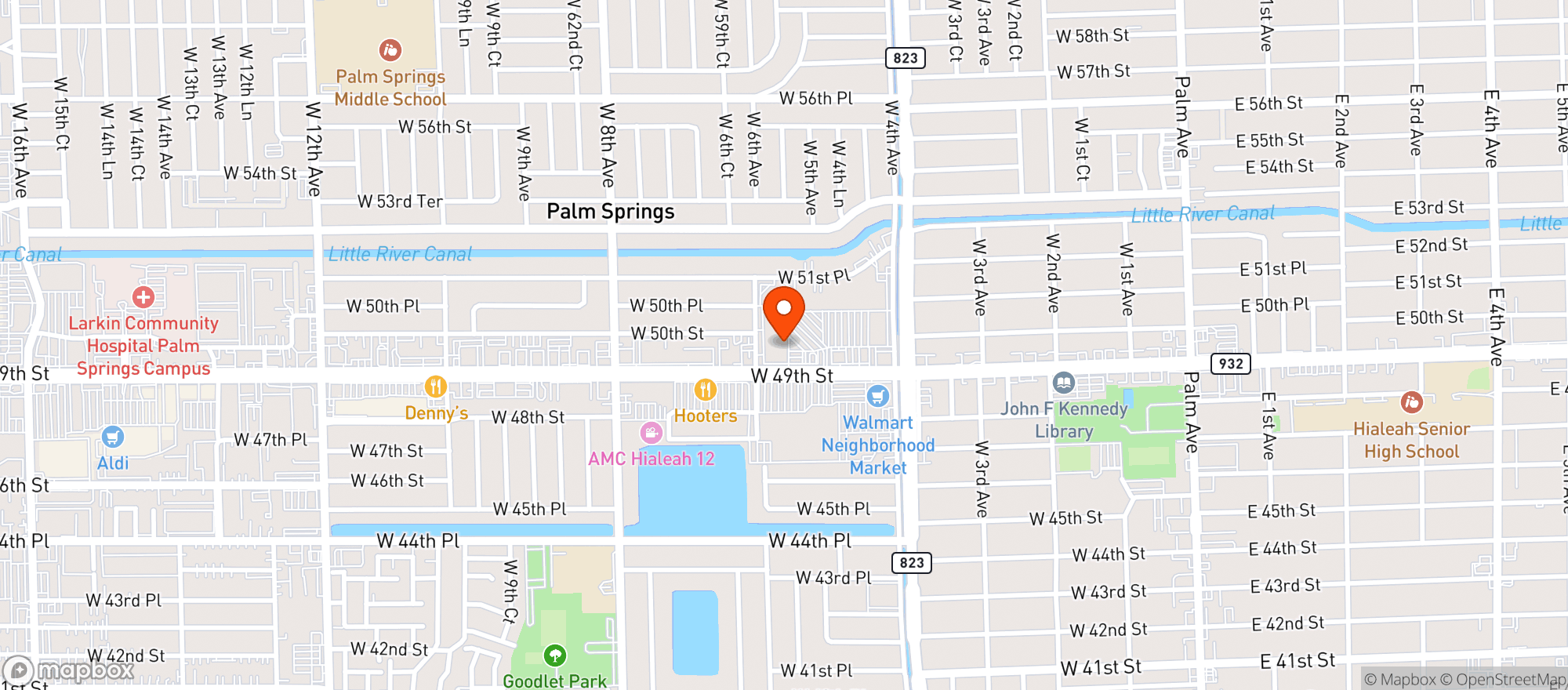 Map showing Gnc