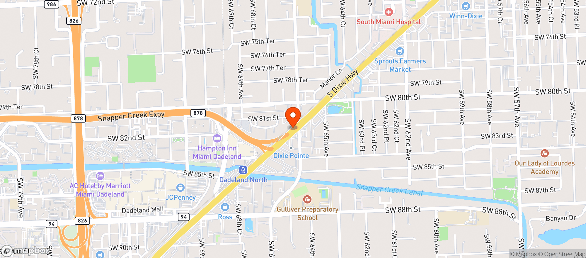 Map showing JOANNA'S MARKET