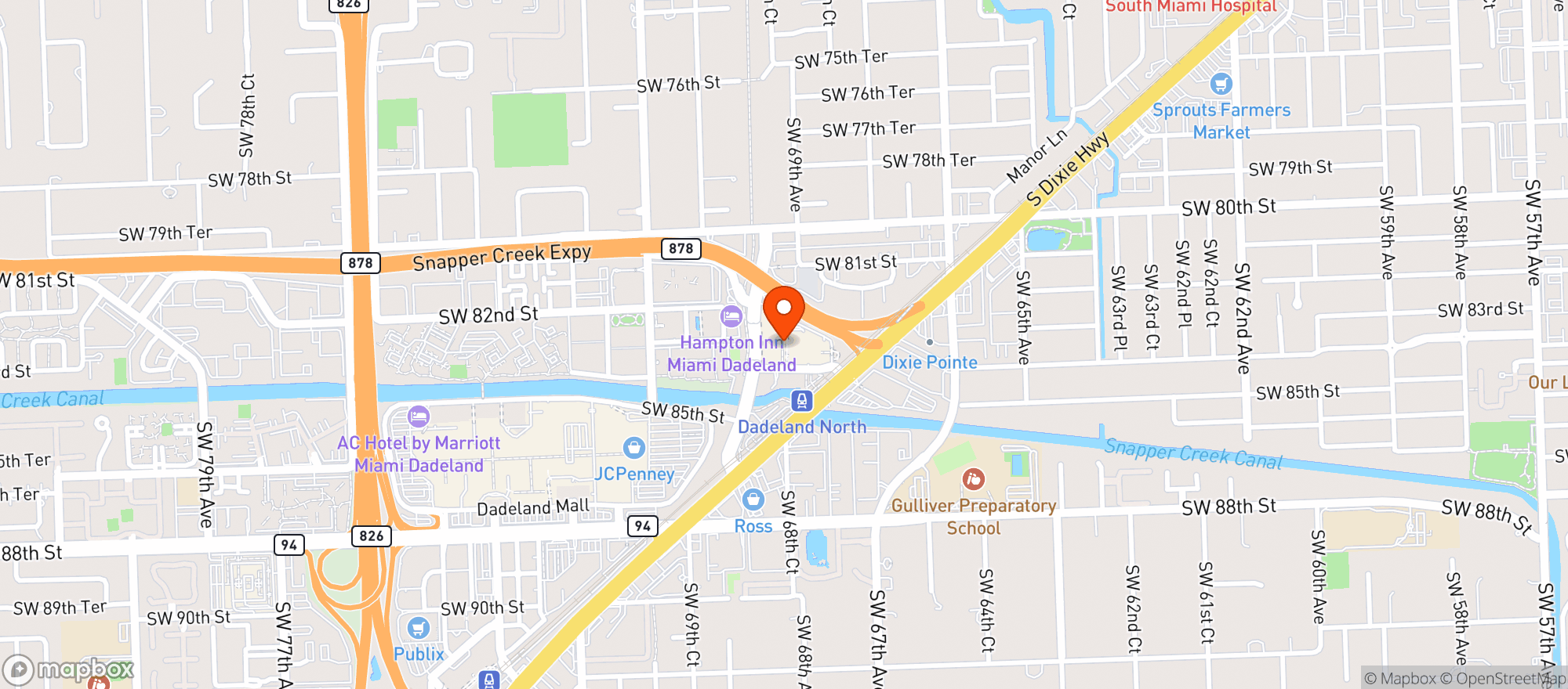 Map showing Target