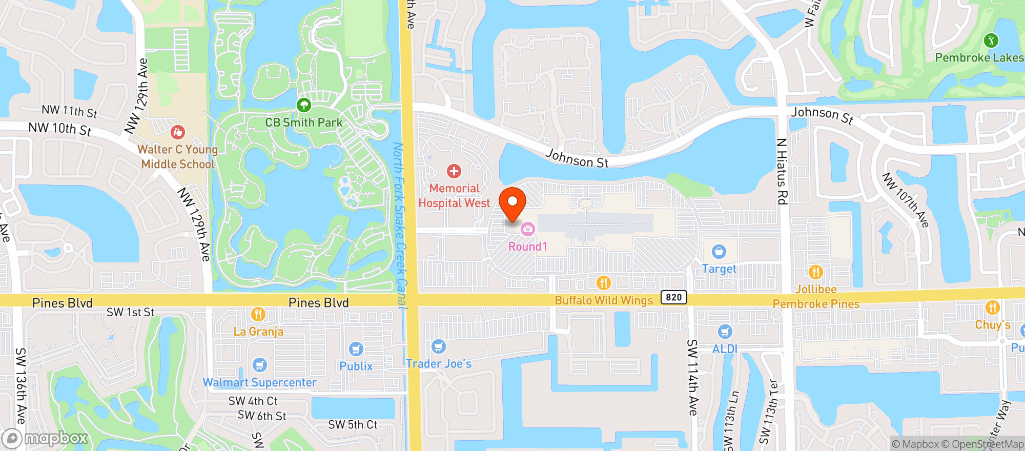 Map showing Amc Pembroke Lakes 9 #590