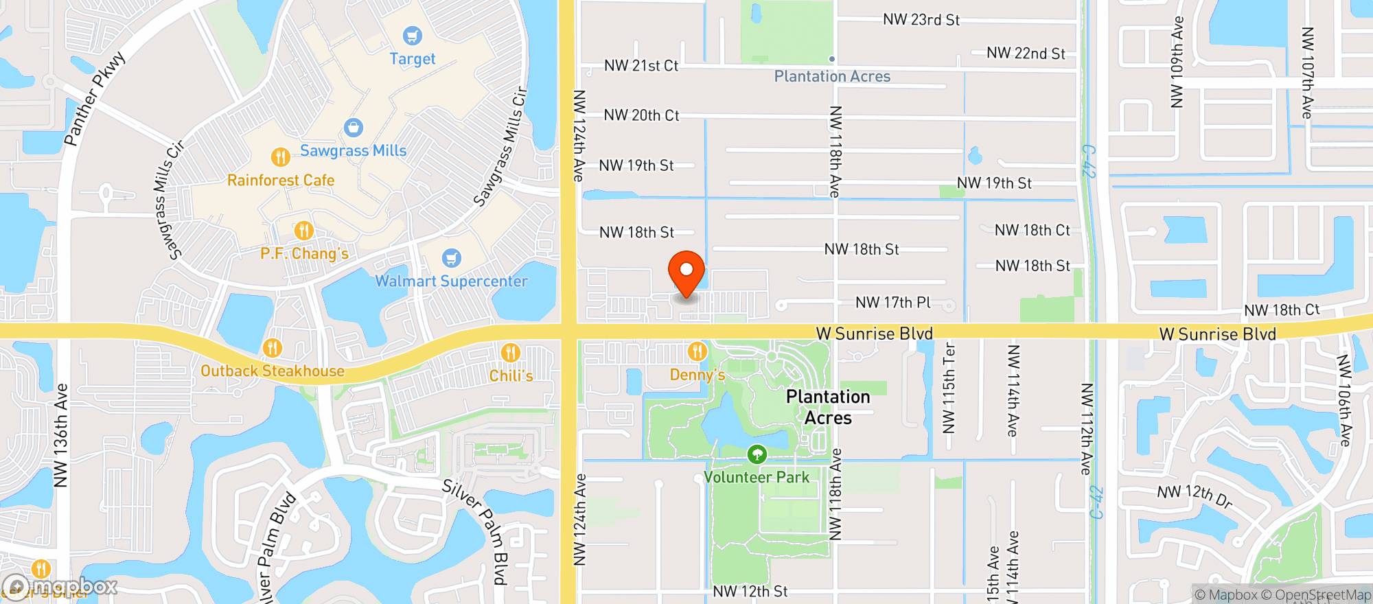Map showing The Fresh Market