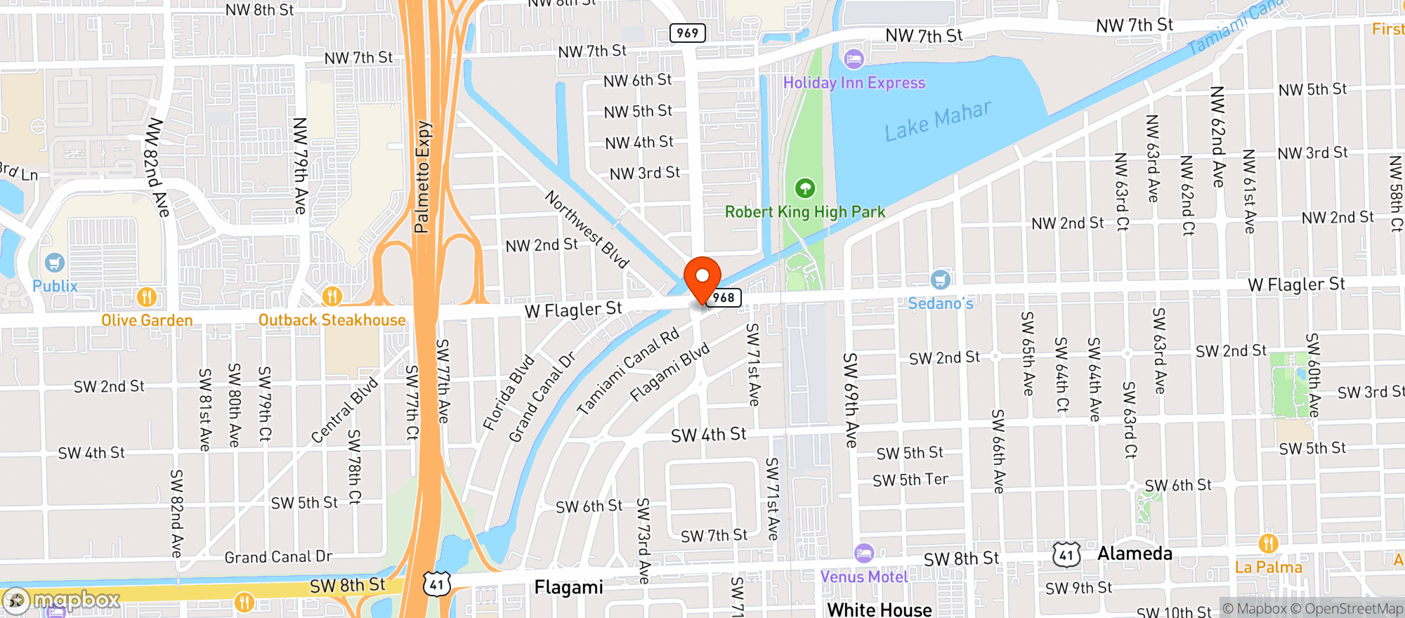 Map showing Fiesta Liquor 2