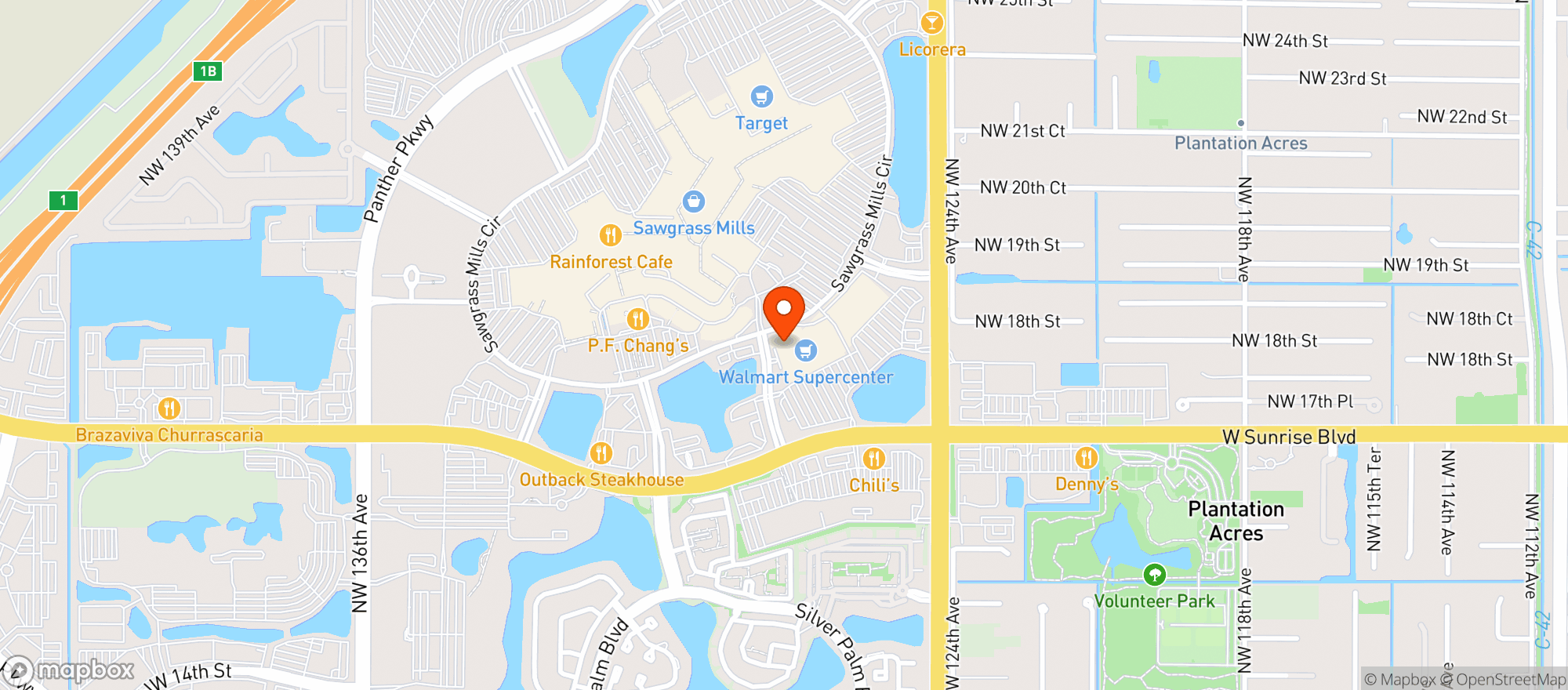 Map showing Walmart Supercenter