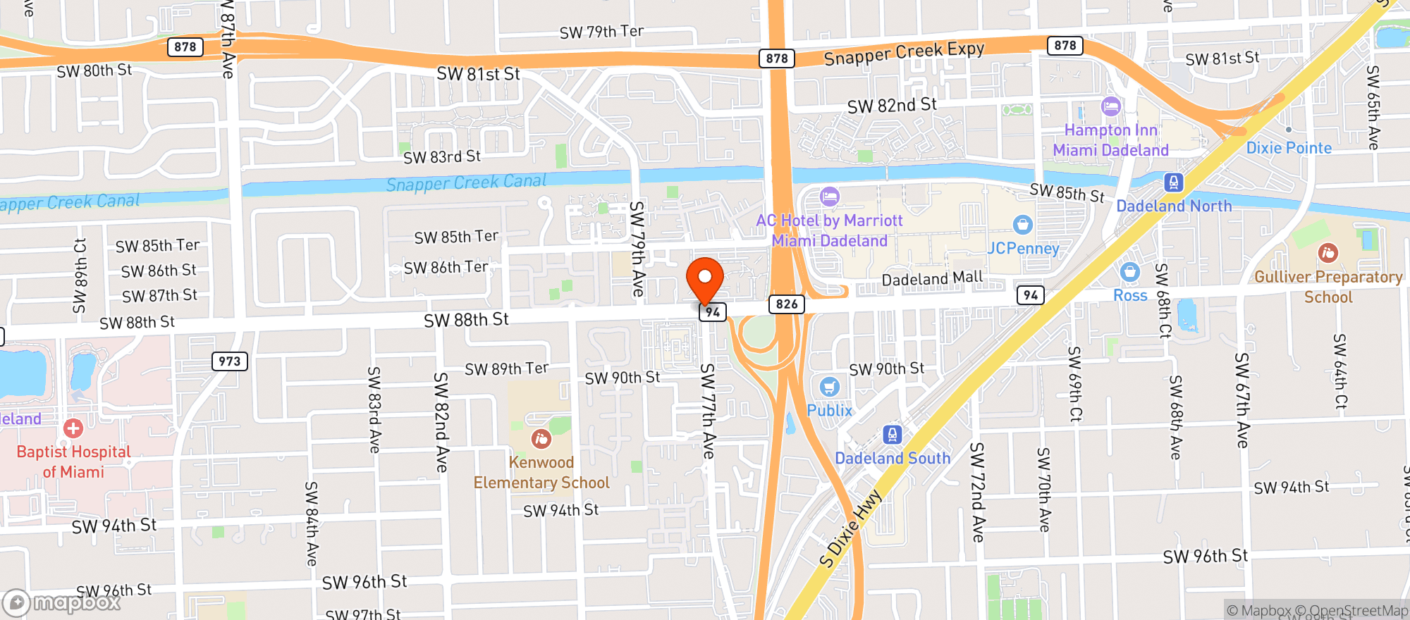 Map showing Cheesecake Factory #22