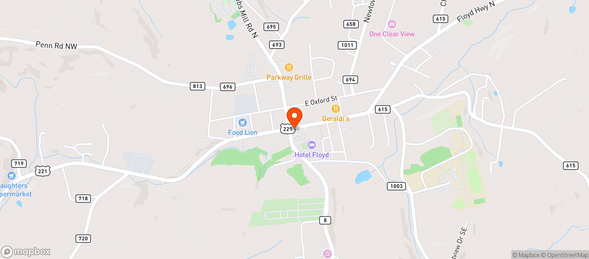 Map showing Pantoufle S Bistro