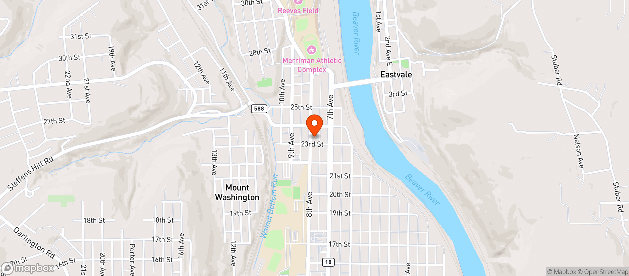 Map showing Penn Beverage Inc