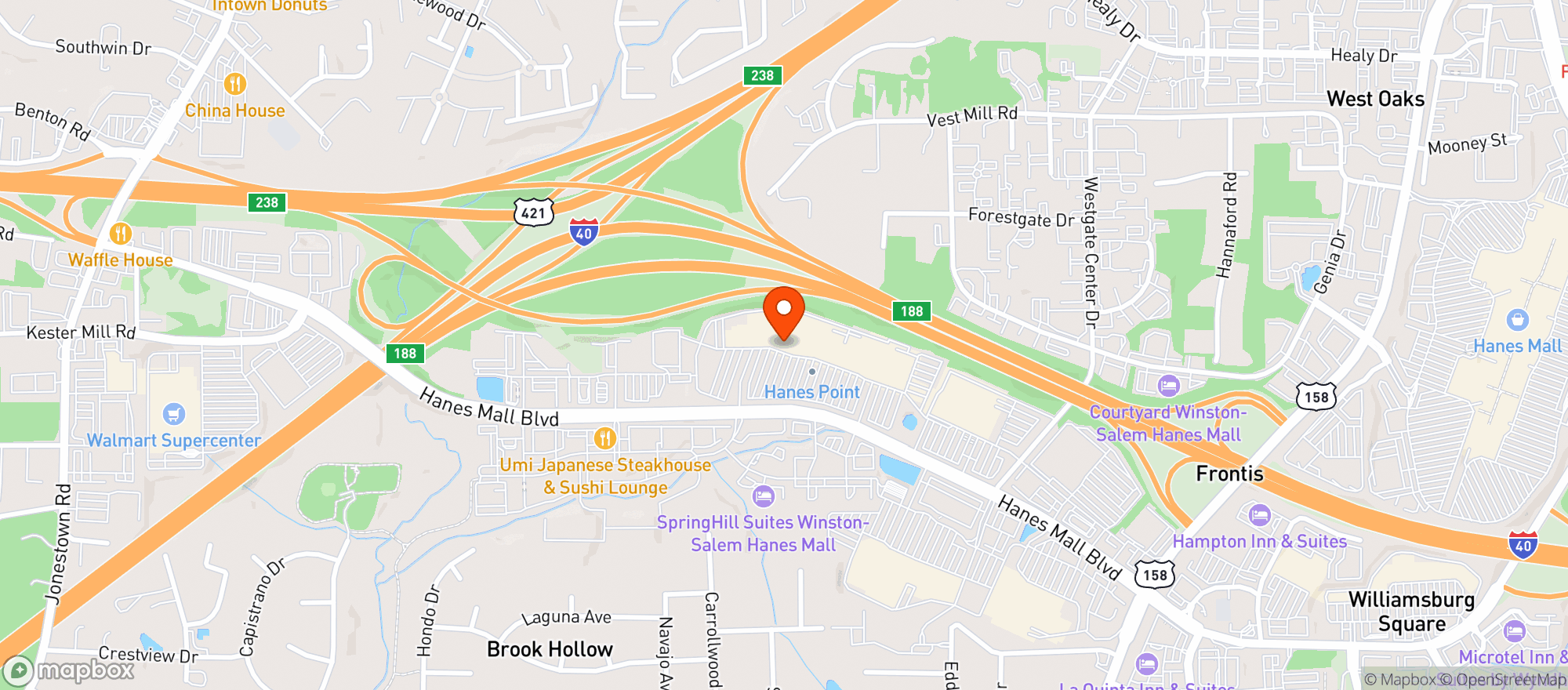Map showing Target