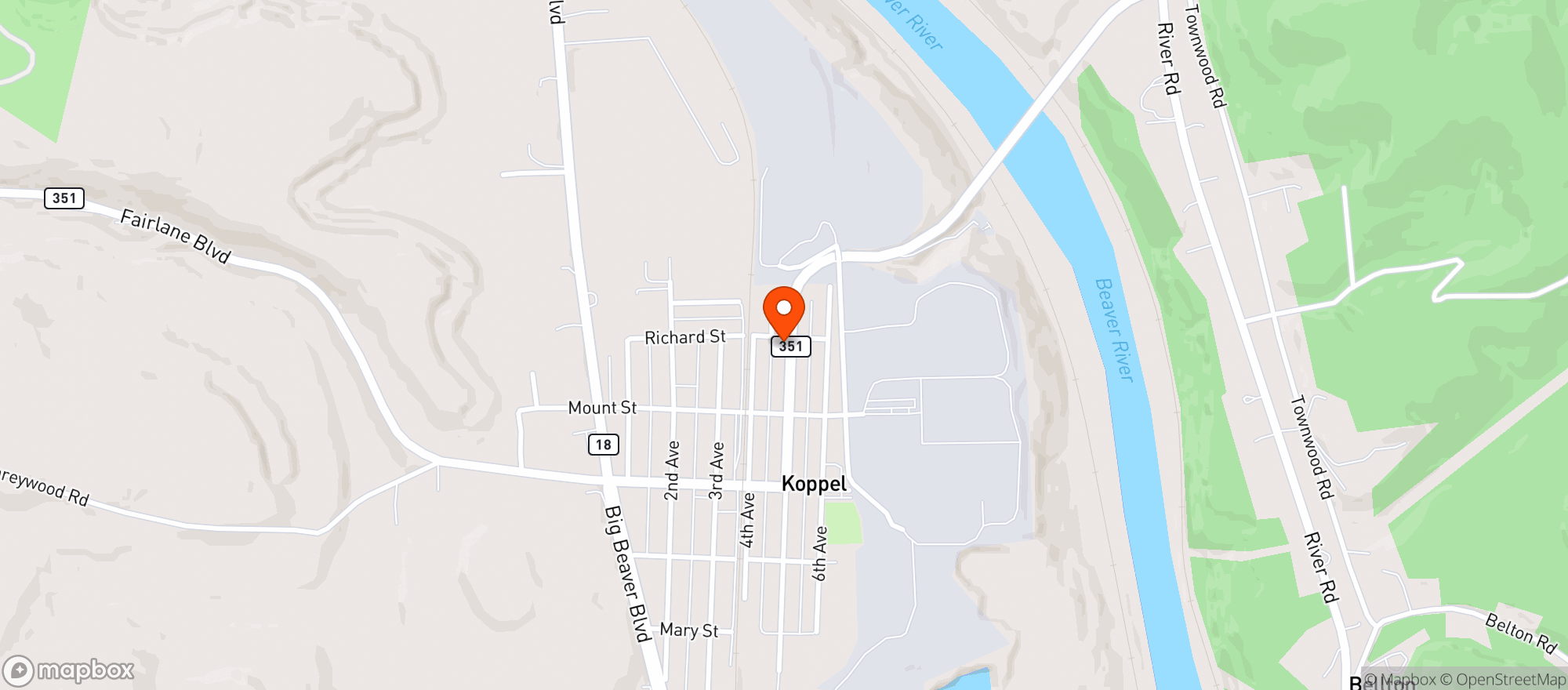 Map showing Mcdowell Inn Hotel