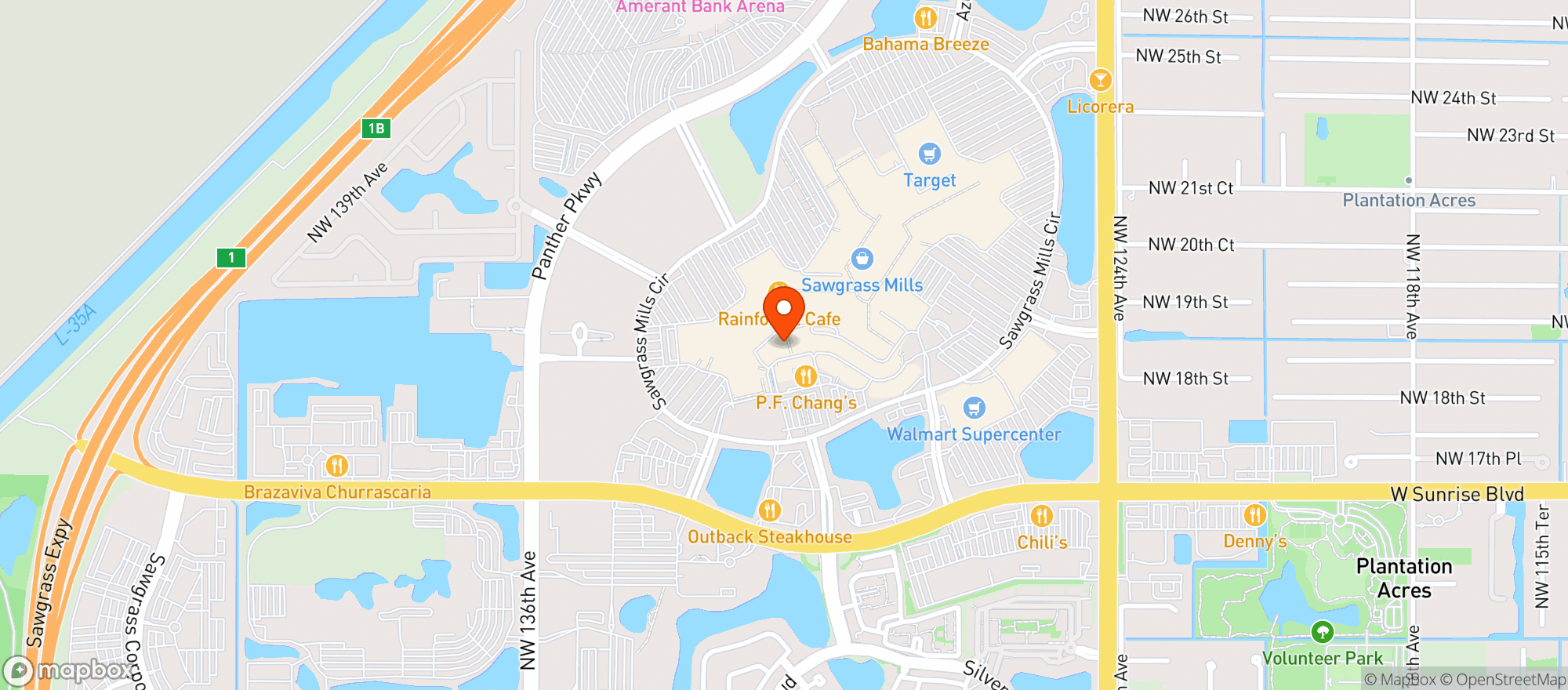 Map showing Target
