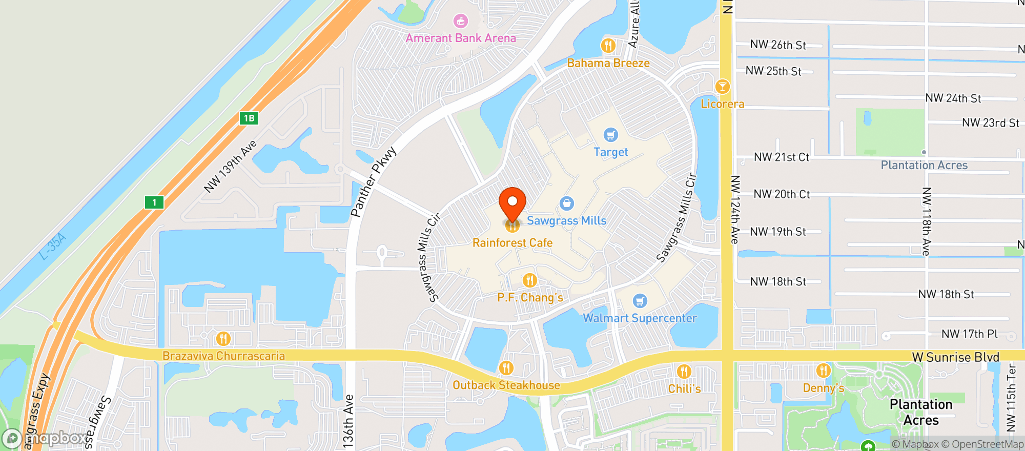 Map showing Gnc