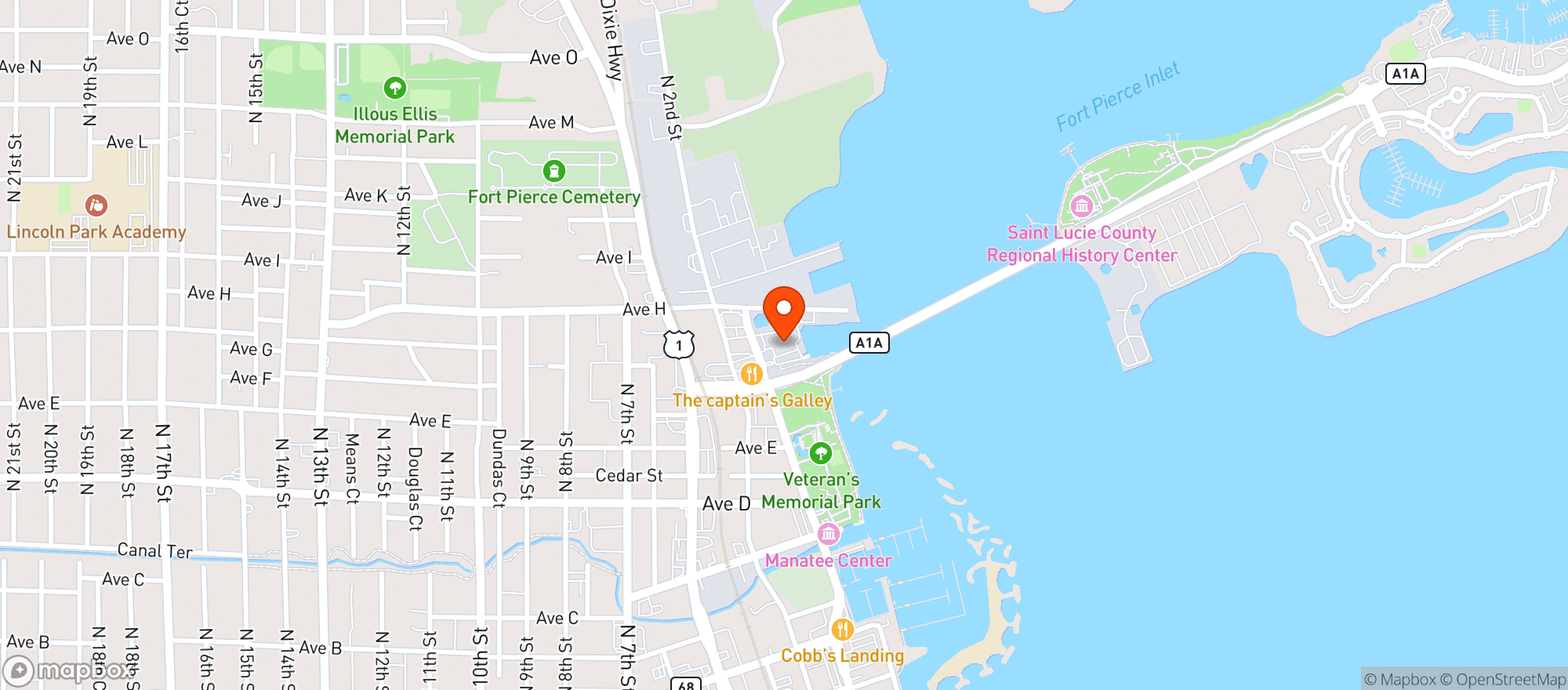 Map showing 12a Buoy