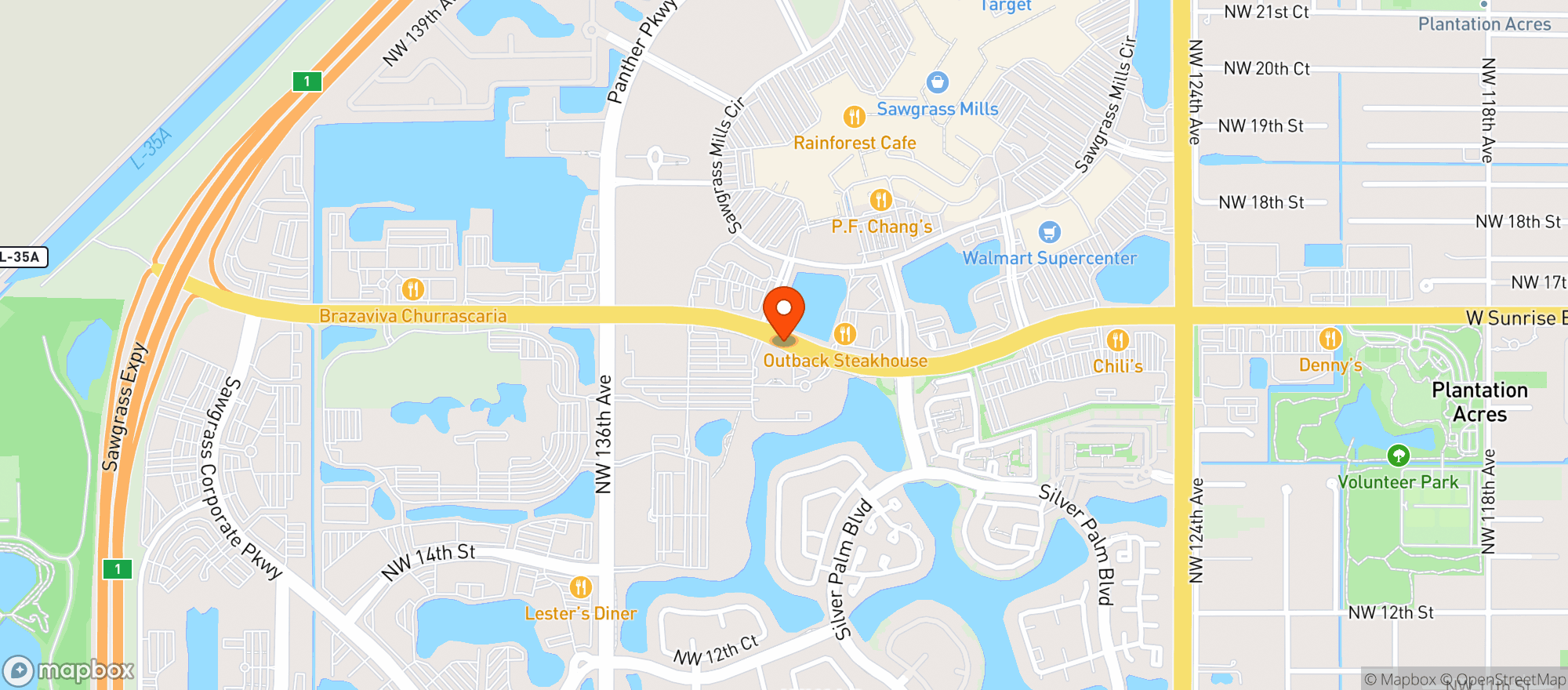 Map showing Doubletree Hotel