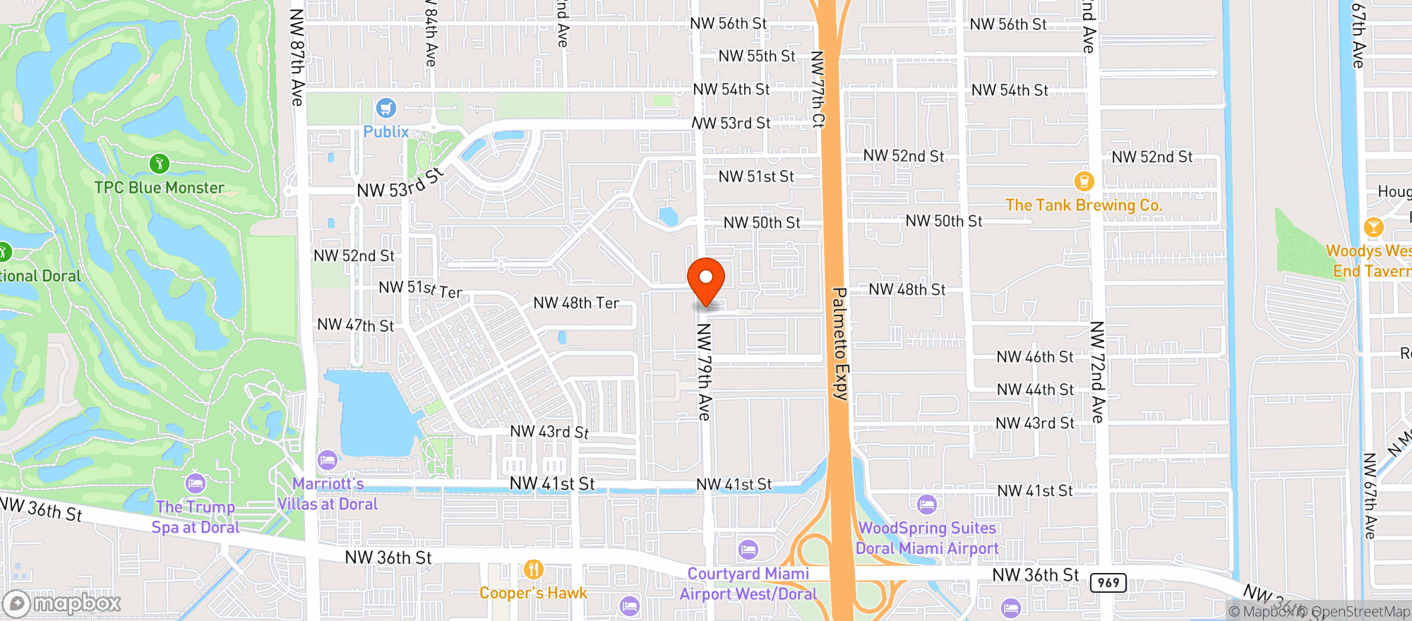 Map showing SPORTS TOBACCO & MORE 4