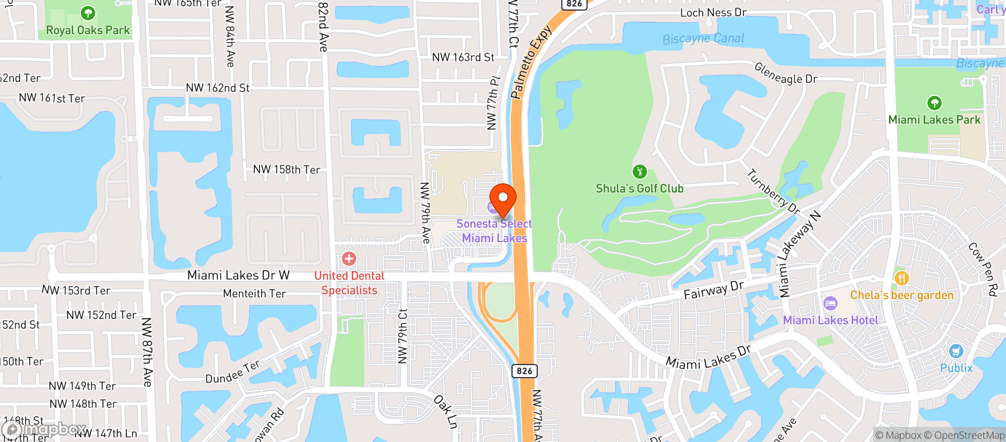 Map showing Winn Dixie - 0262