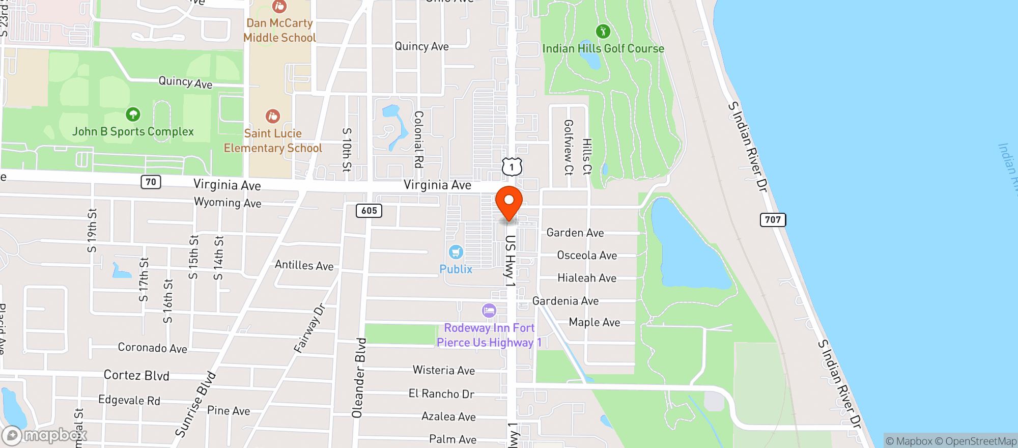 Map showing Gnc