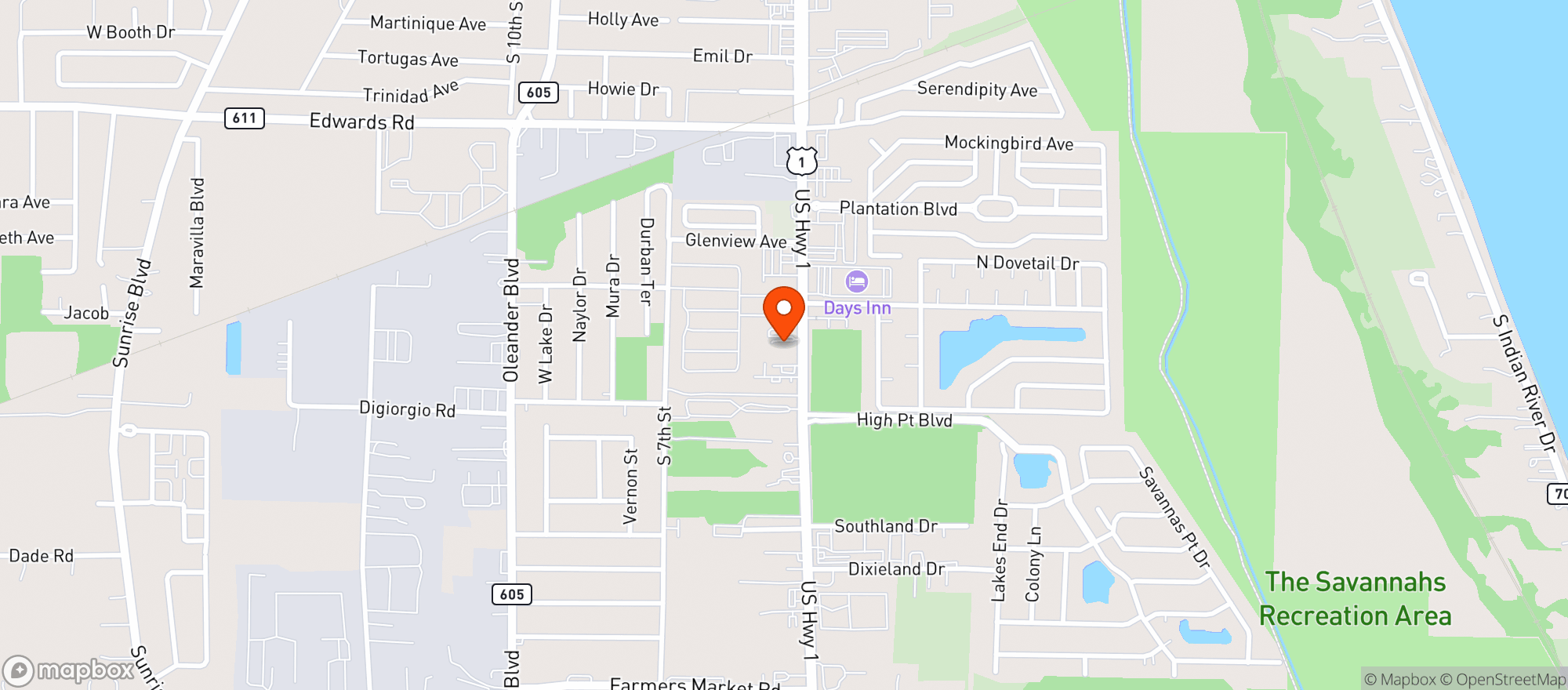 Map showing Smoking Buds Smoke Shop