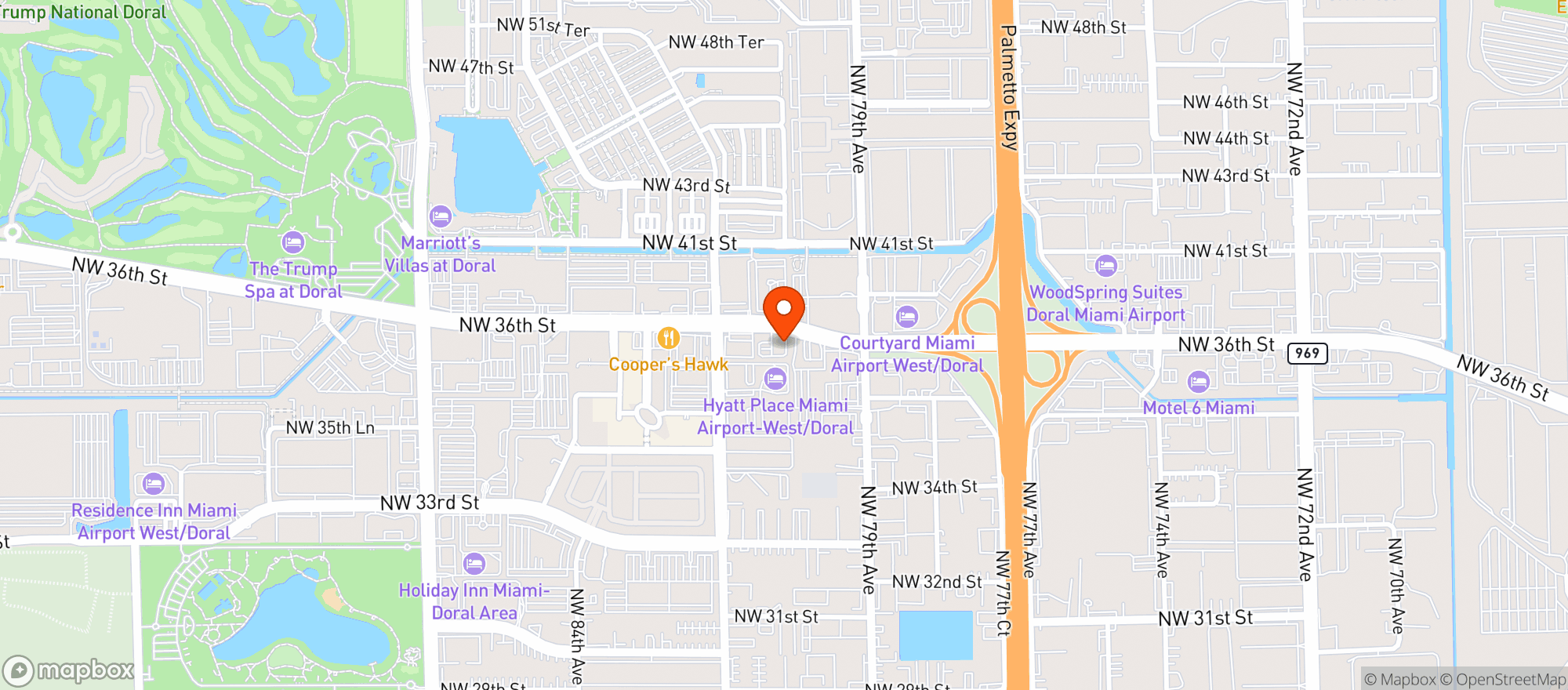 Map showing ABC FINE WINE & SPIRITS