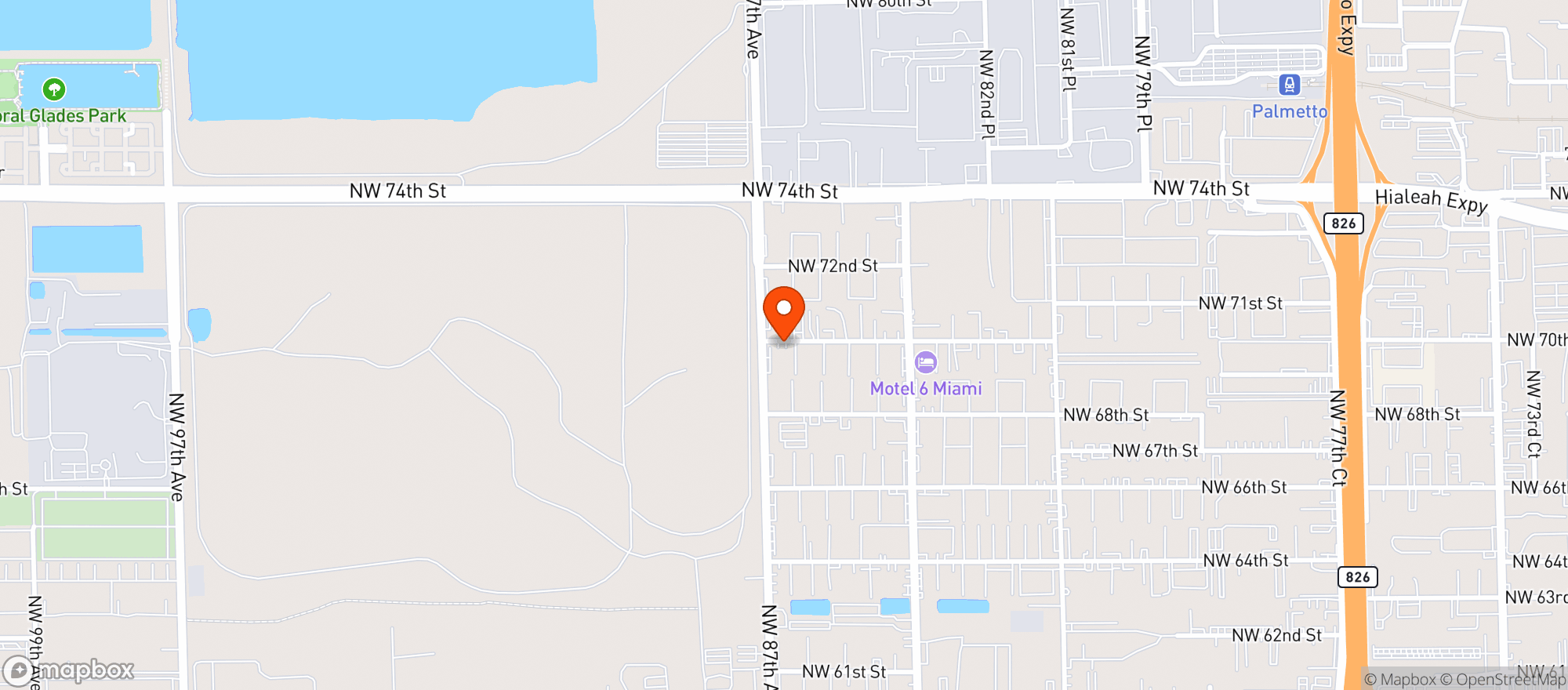 Map showing 40 Acres Smoke Shop LLC